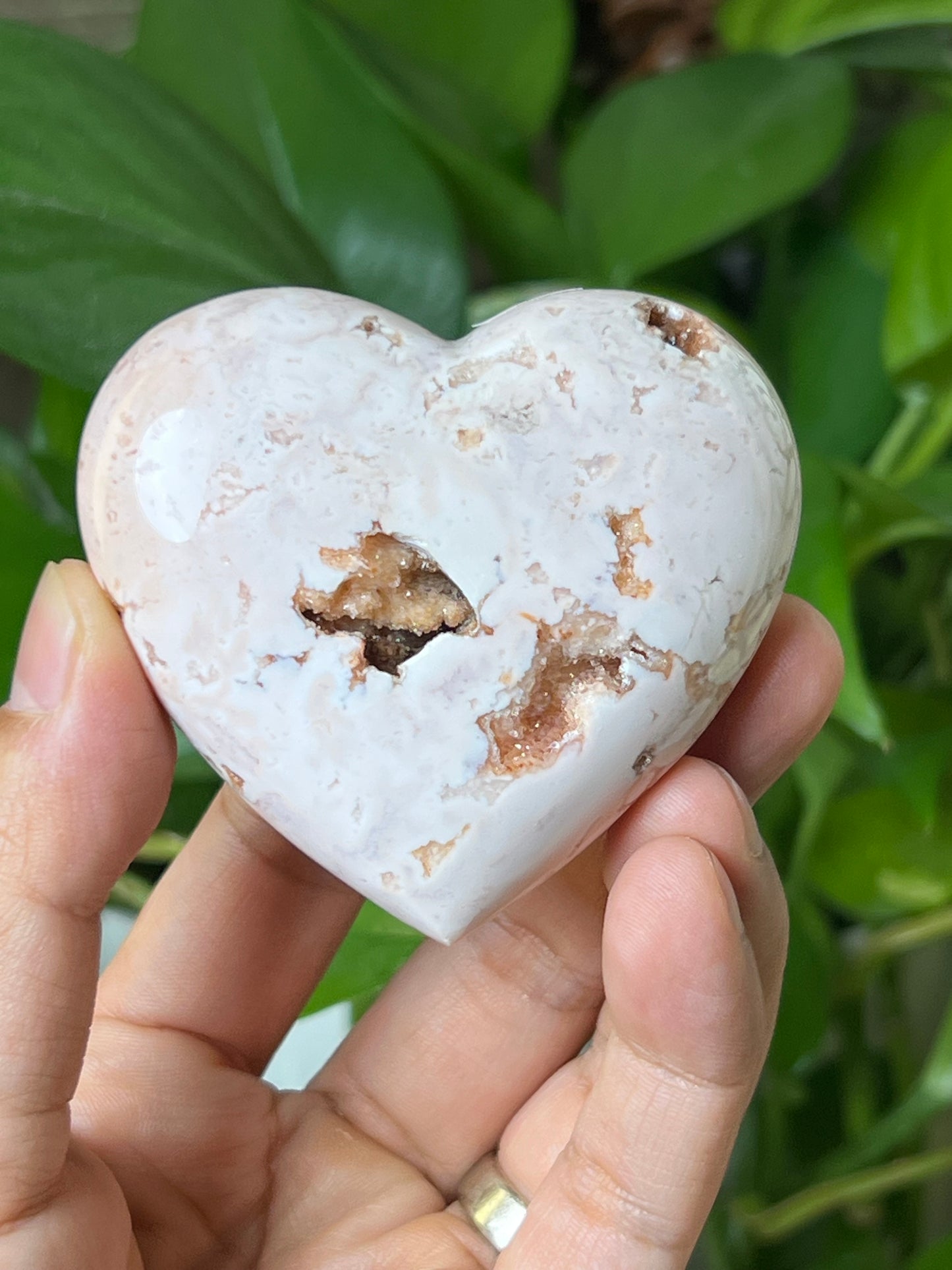 Pink Carnelian Heart