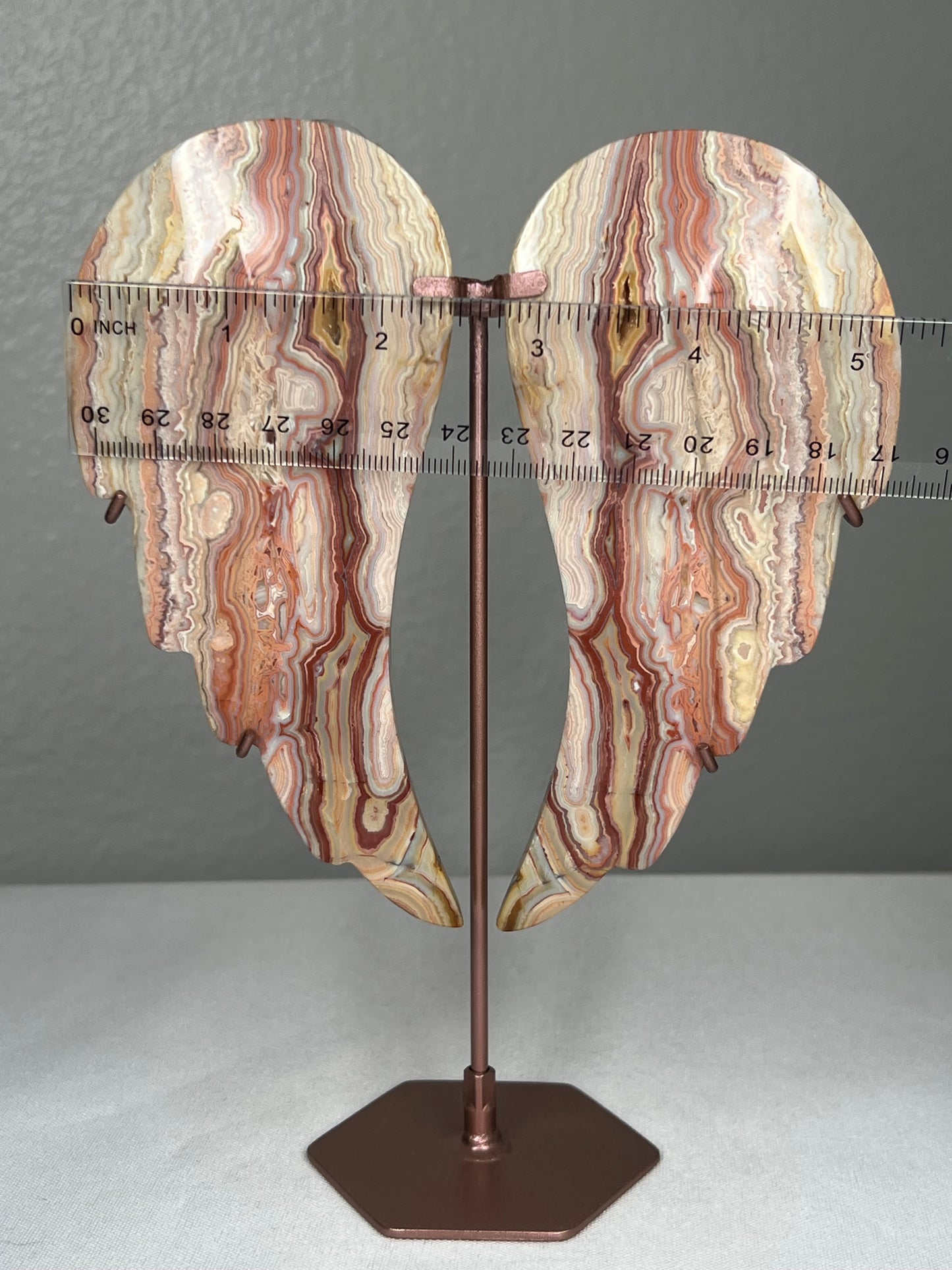 Crazy Lace Agate Angel Wings