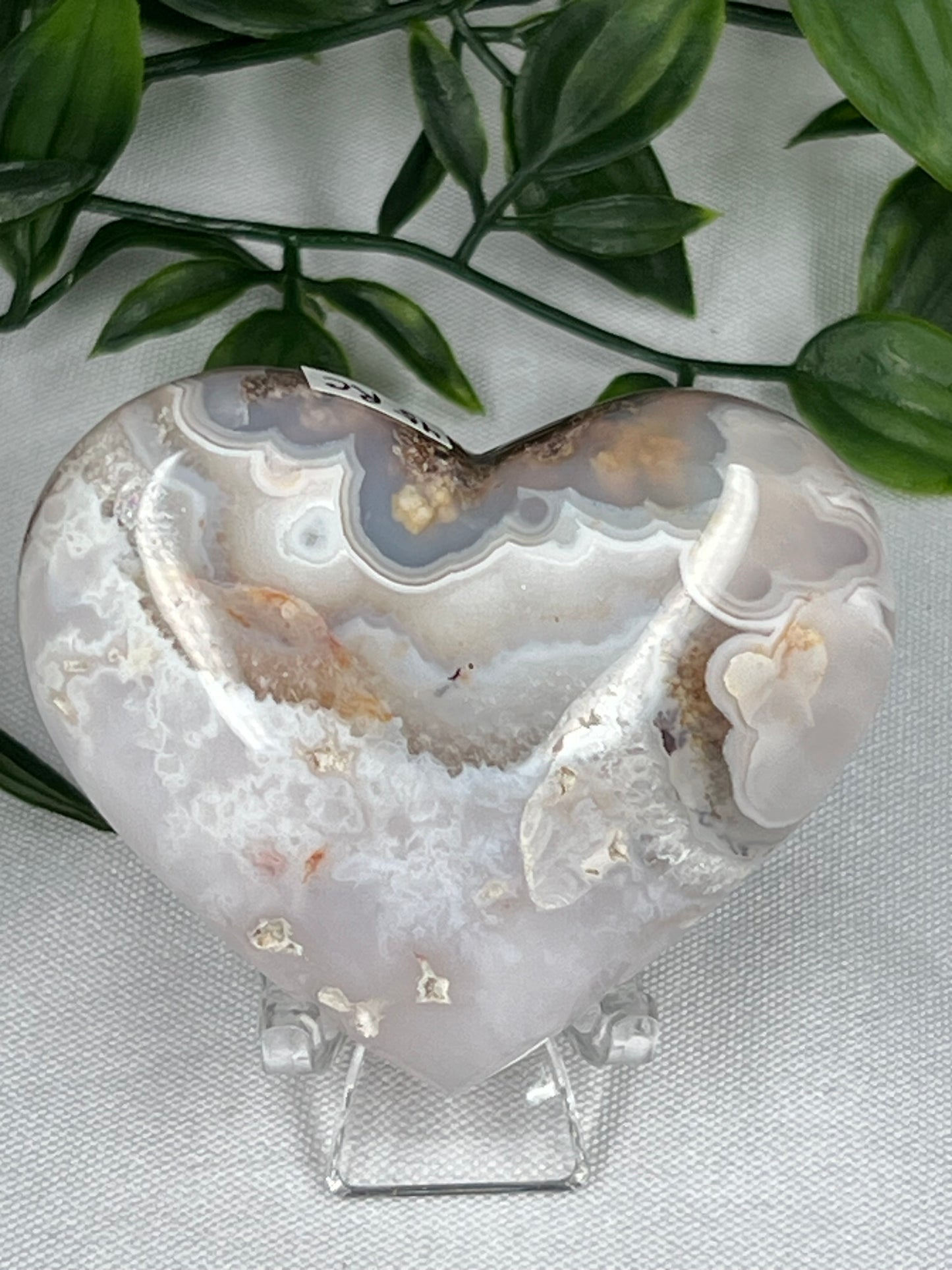 Scenic Moss Agate Heart