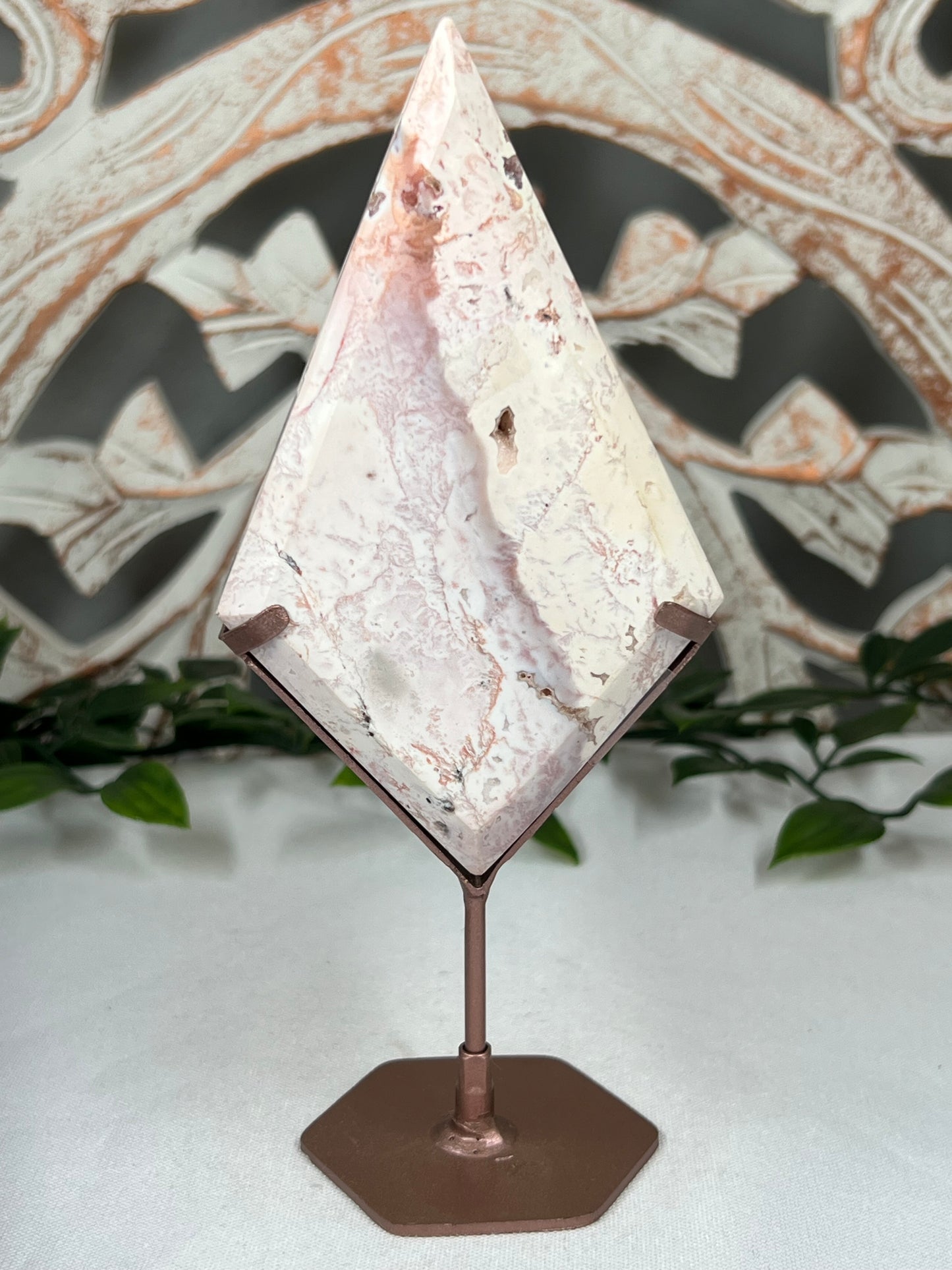 Pink Carnelian Diamond