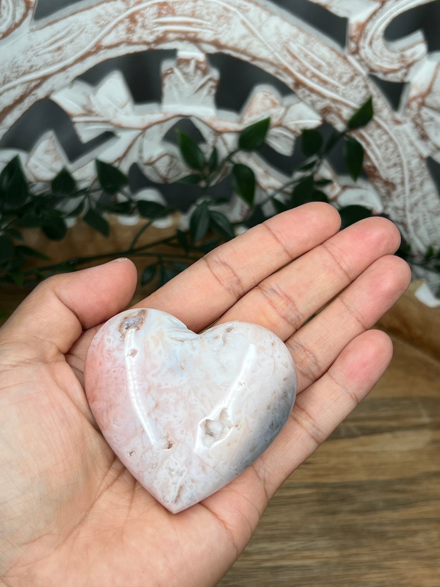 Pink Carnelian Heart