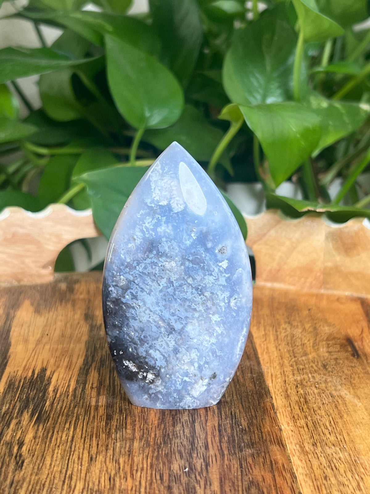 Blue Plume Agate Flame: NE