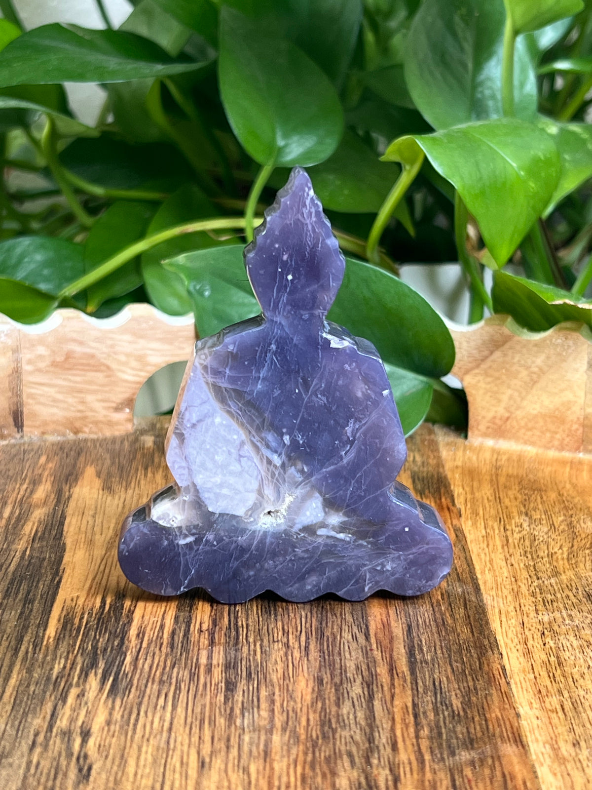 Purple Chalcedony Buddha: AB