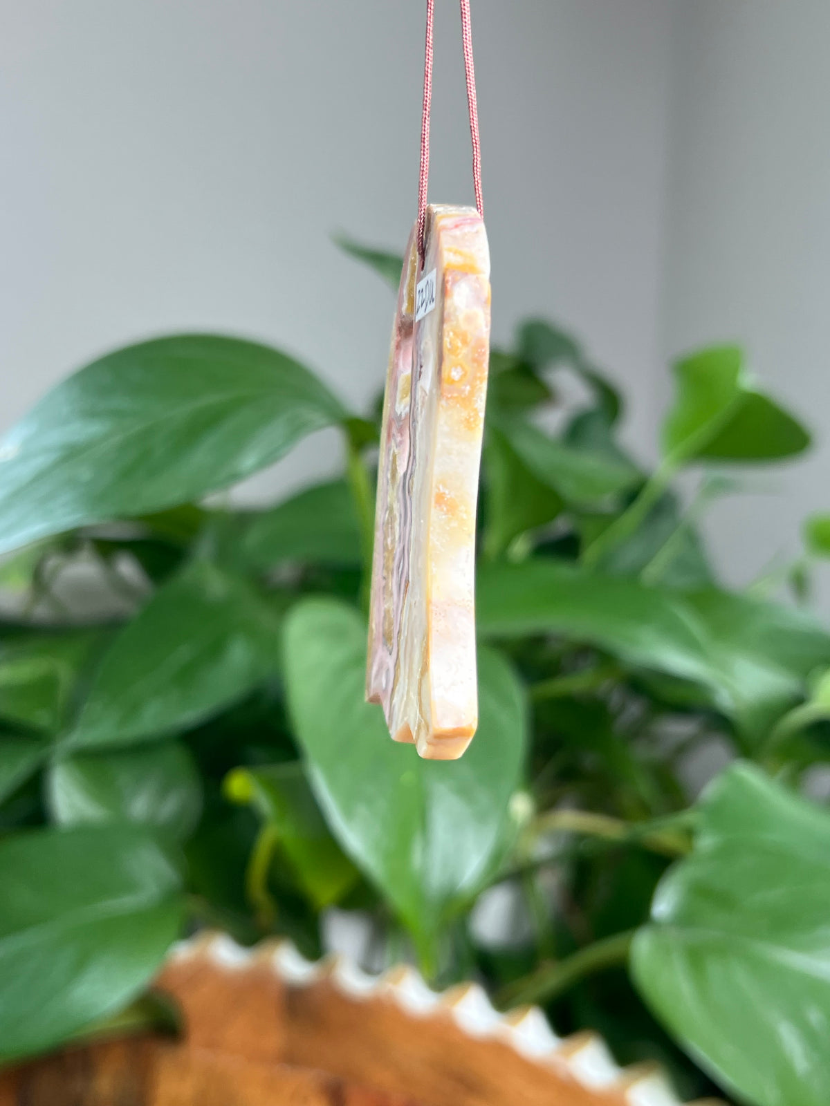 Crazy Lace Agate Ornament Ghost: DU