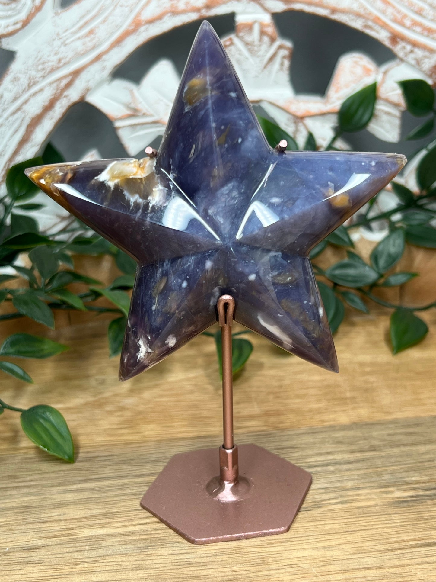 Purple Chalcedony Star