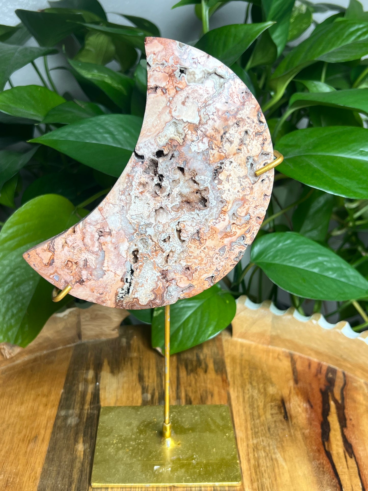 Crazy Lace Agate Moon: Ki