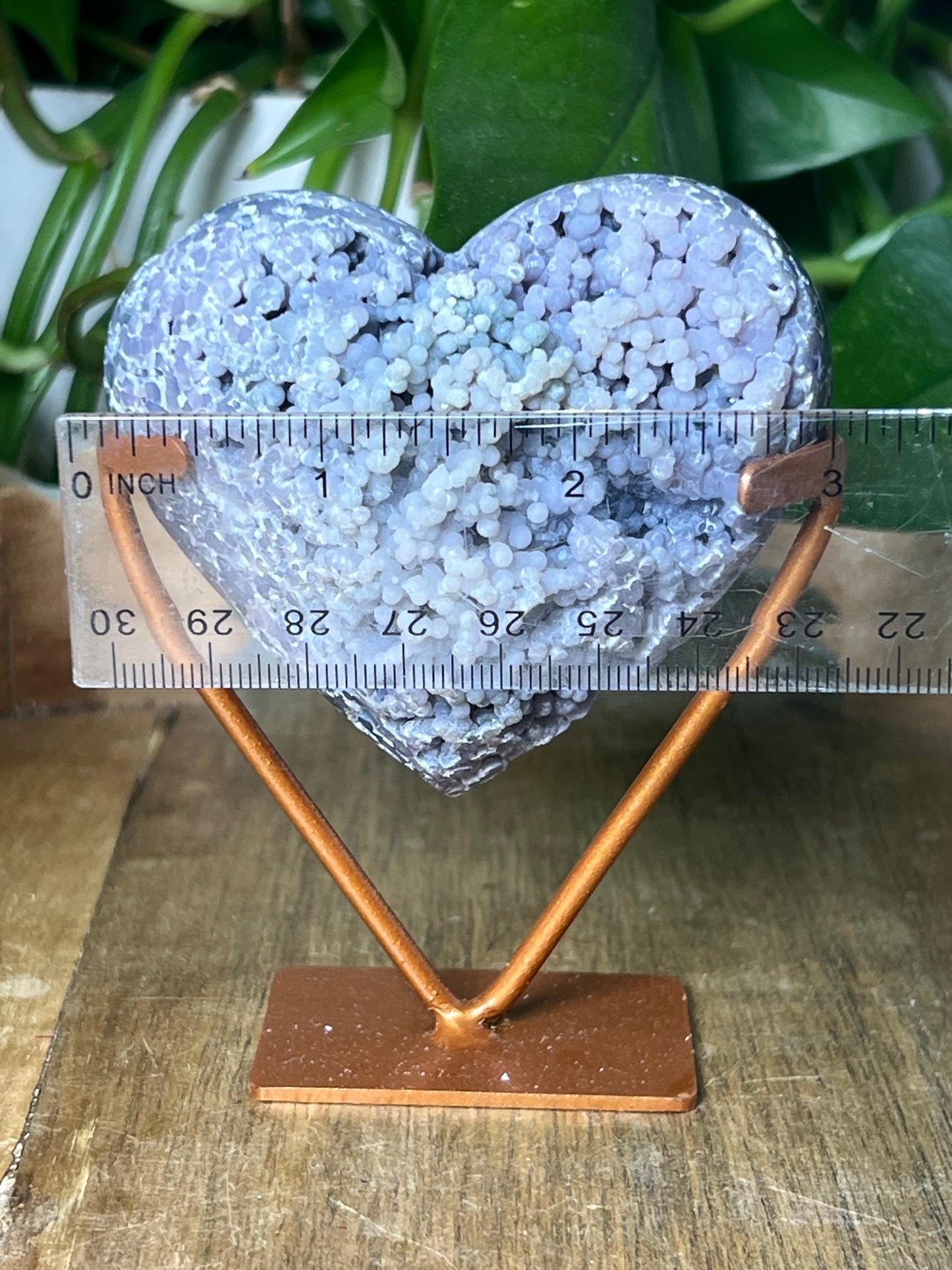 Grape Agate Heart