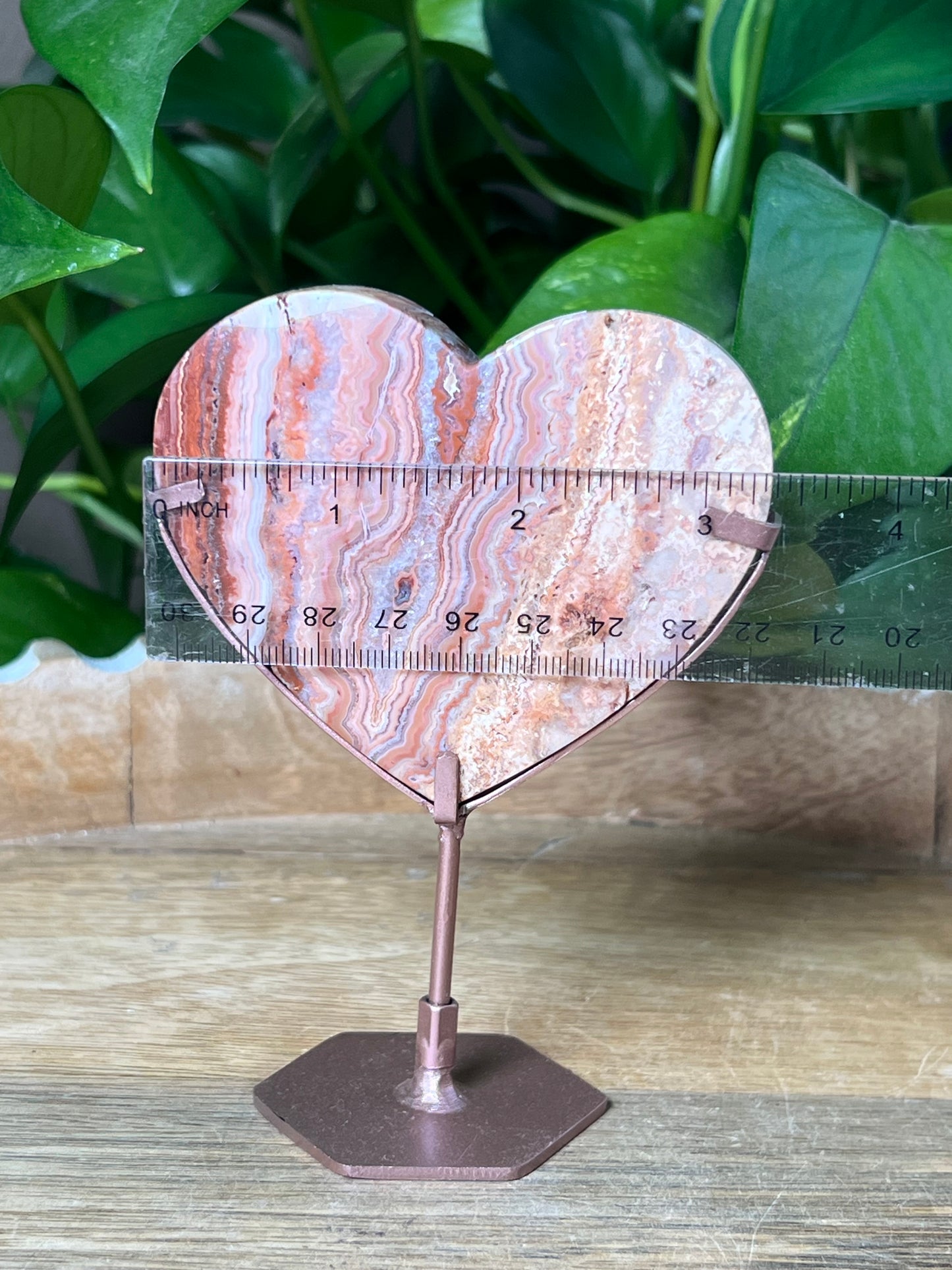 Crazy Lace Agate Heart