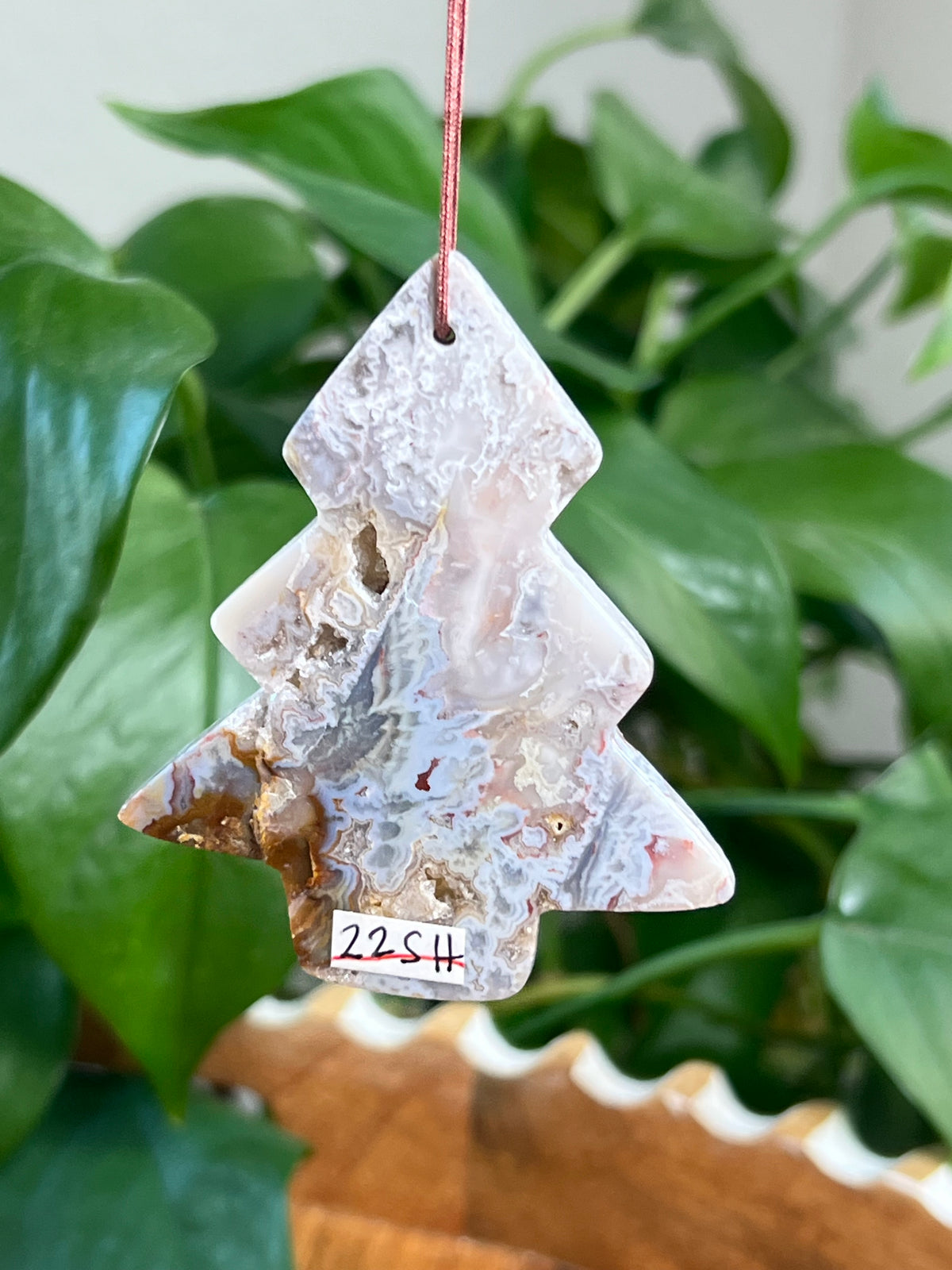 Sumatra Plume Agate Tree Ornaments