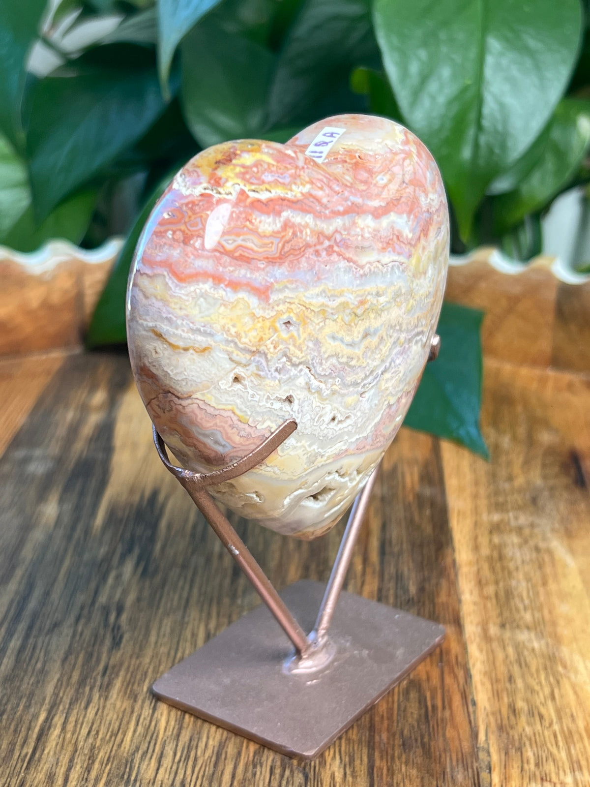 Crazy Lace Agate Heart: QA