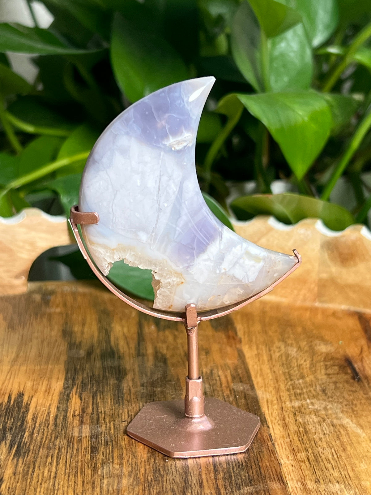 Sumatra Plume Agate Moon: RZ