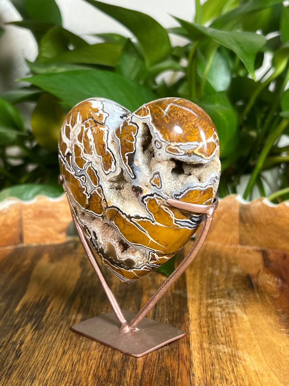 Brecciated Jasper Heart: KM