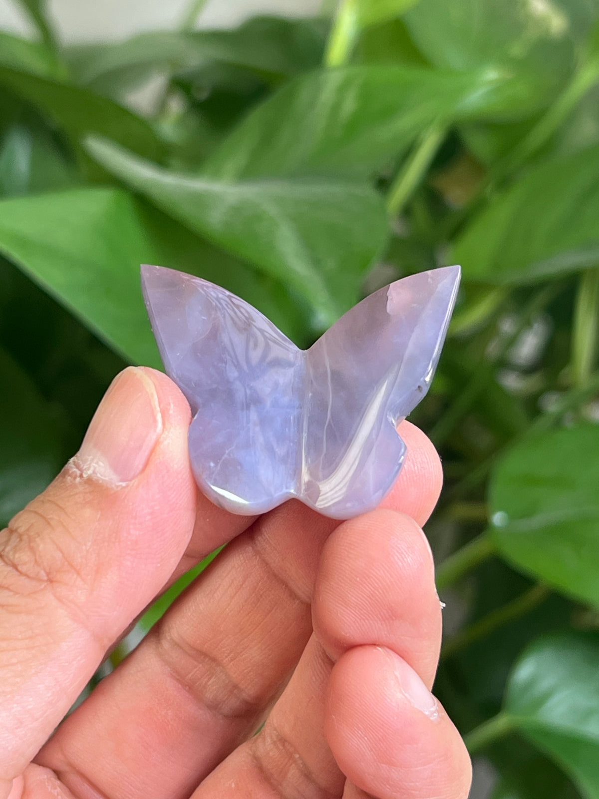 Purple Chalcedony 3D Mini Butterfly: BA