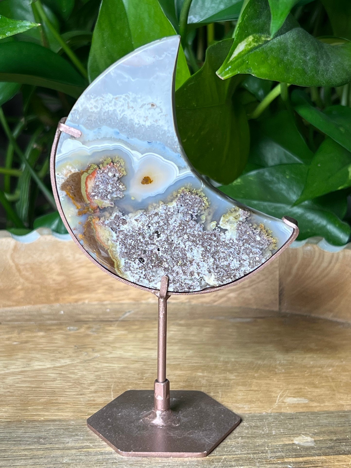 Scenic Moss Agate Moon: DL