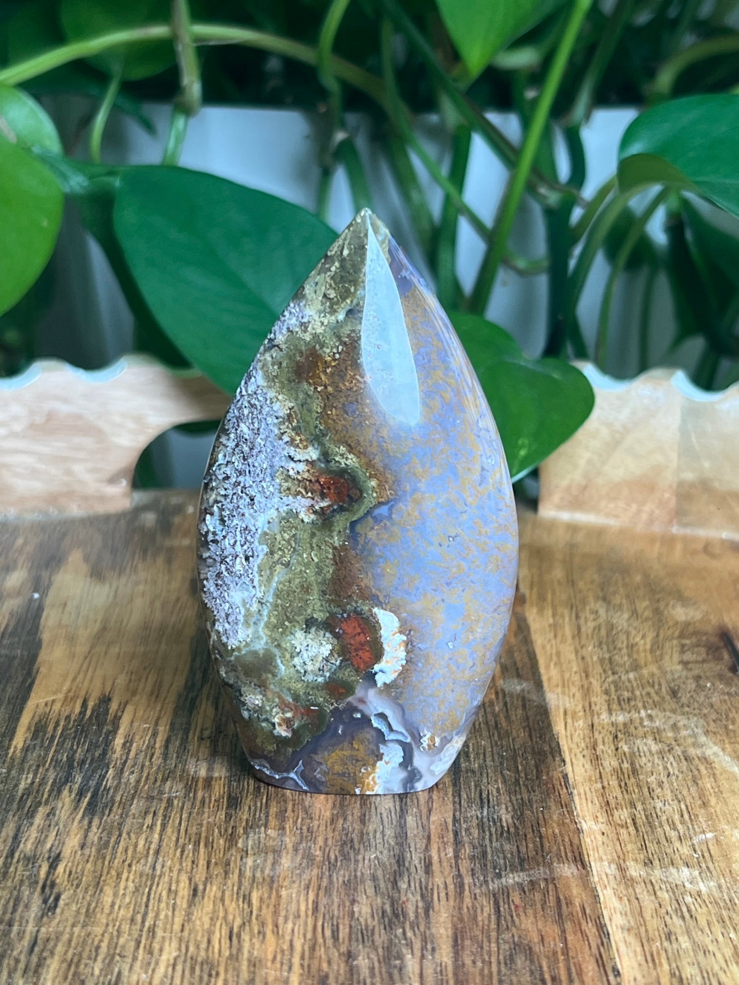 Scenic Moss Agate Flame: XC