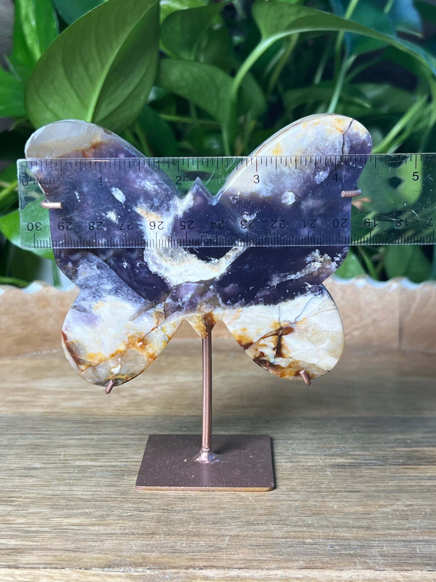 Purple Chalcedony Butterfly