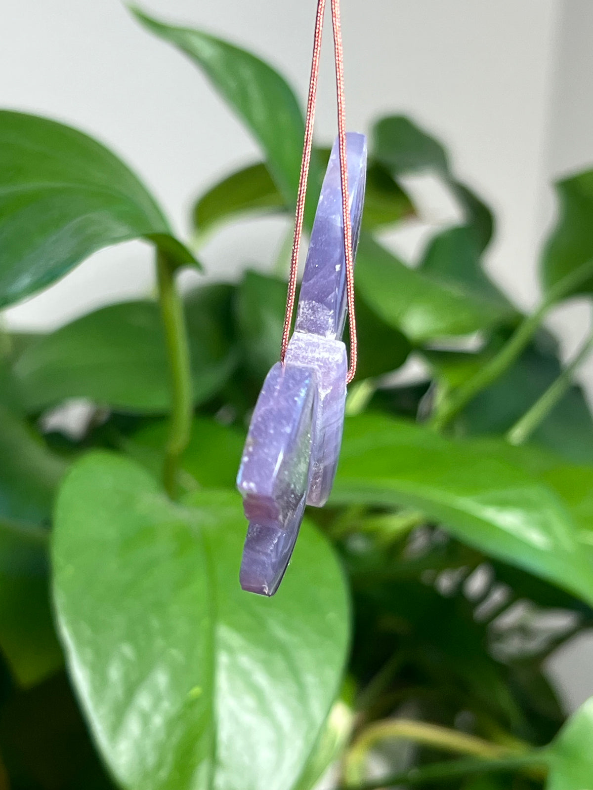 Purple Chalcedony Ornament Butterfly: X