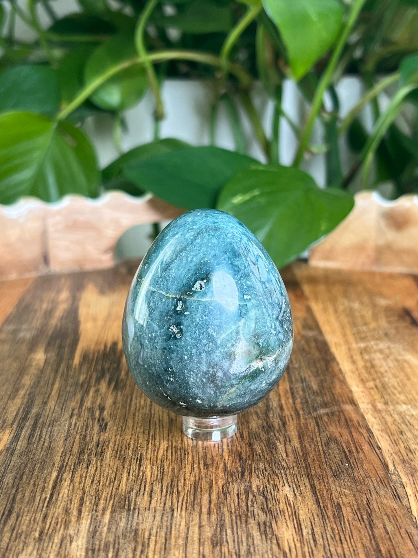 Blue Green Jasper Egg: RC