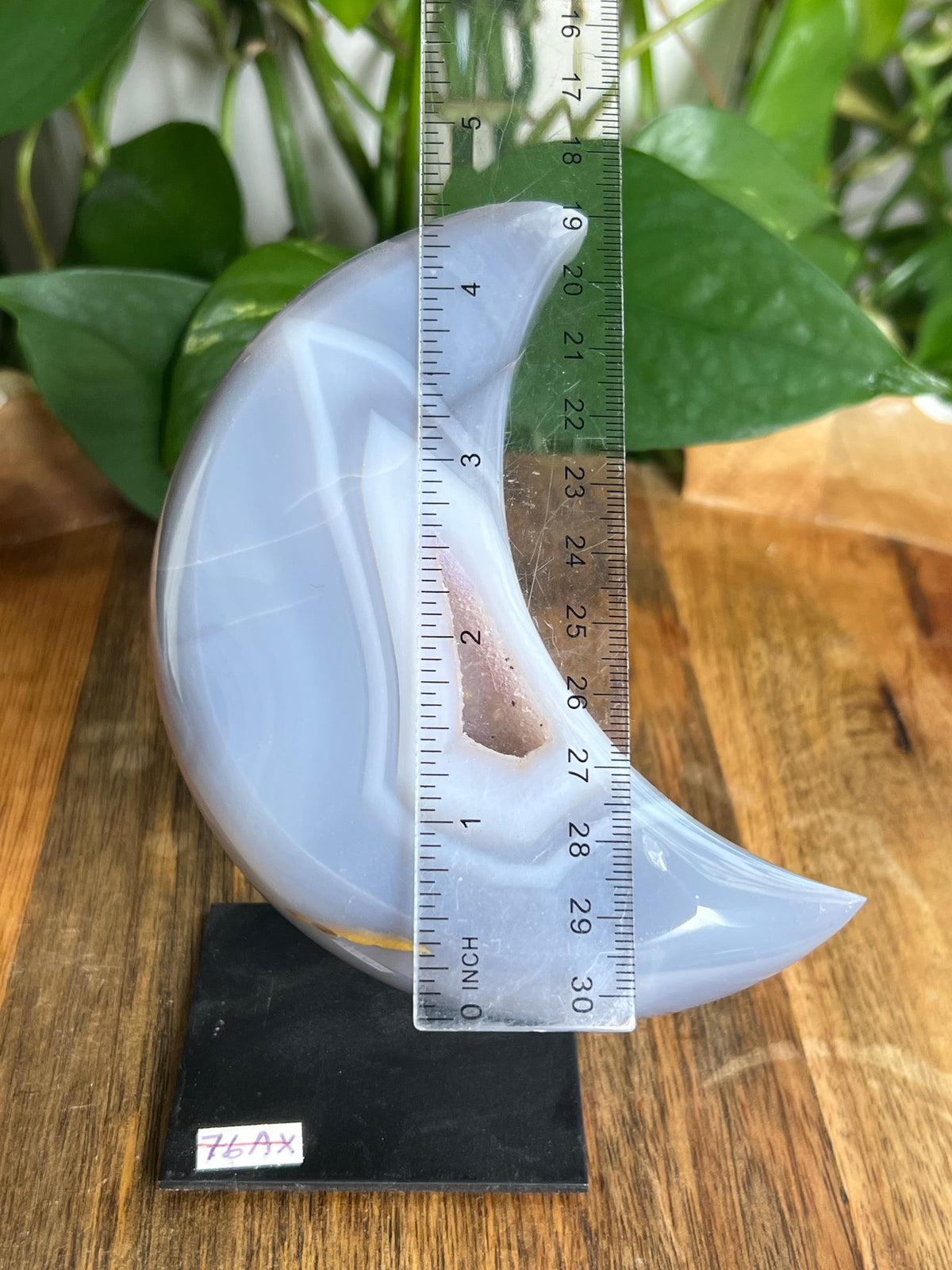 Brazilian Druzy Agate Moon: AX