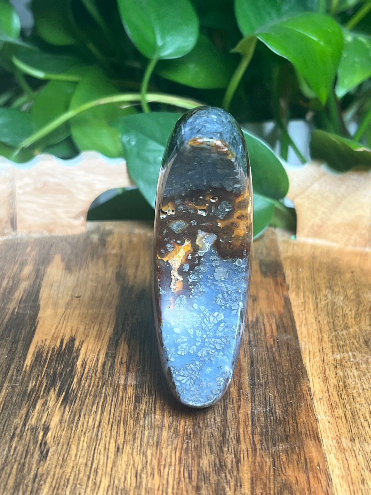 Marcasite Self-Standing Moon: AB