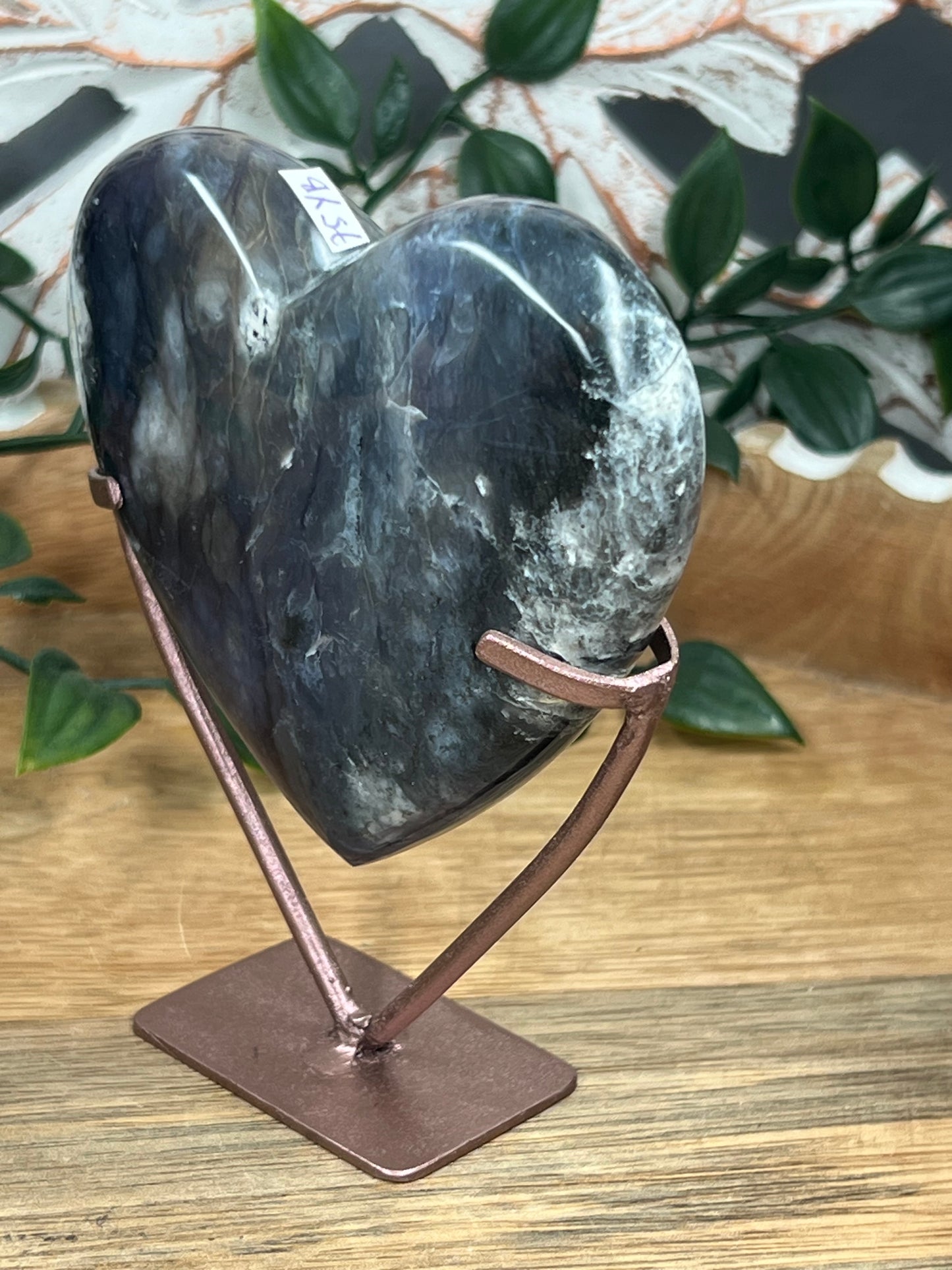 Purple Chalcedony Heart