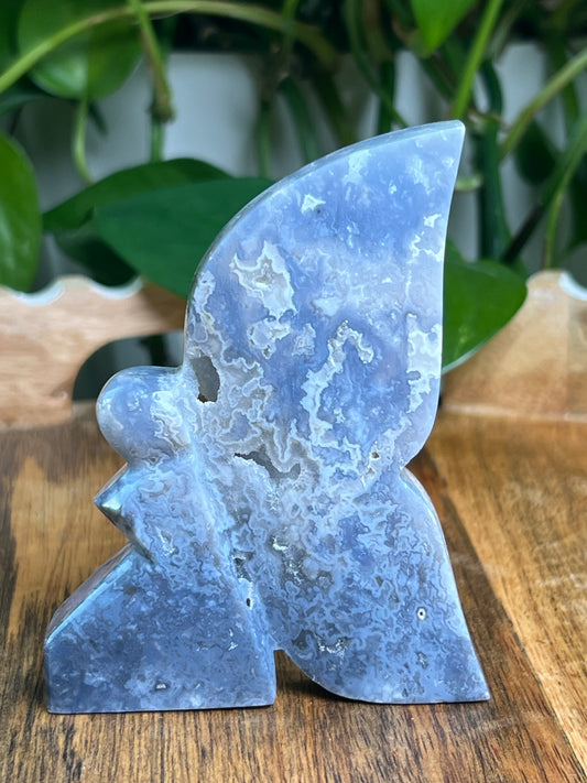 Blue Plume Agate Fairy: KS
