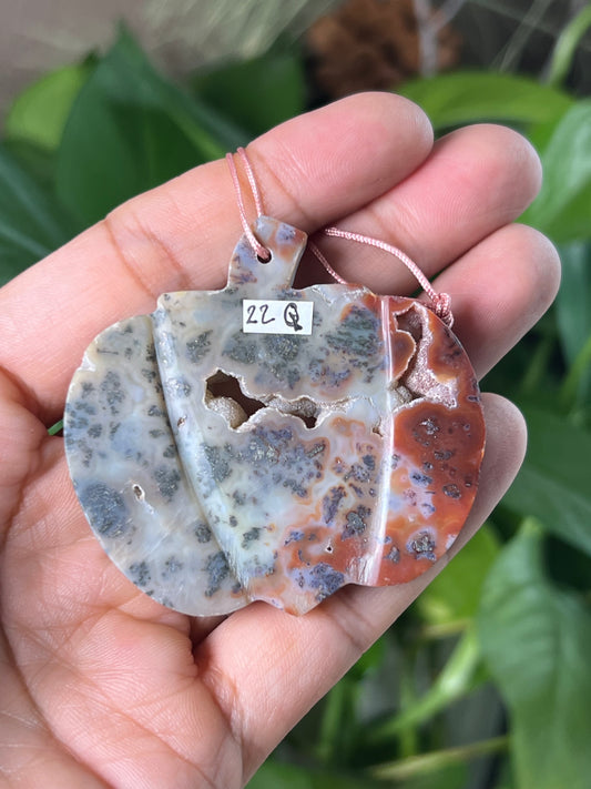 Marcasite Pumpkin Ornament