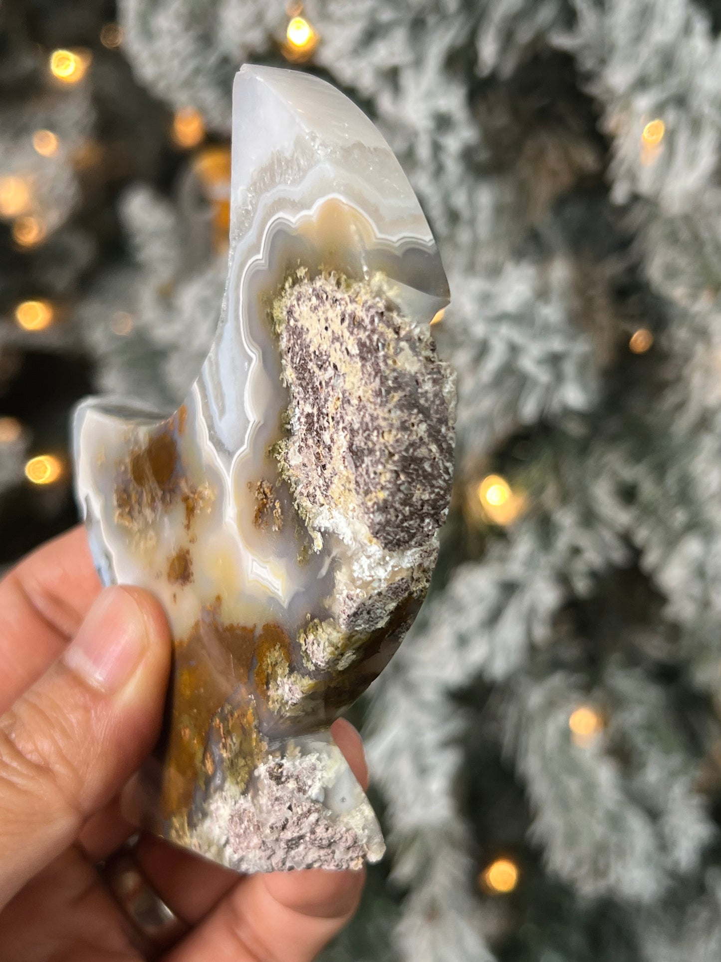 Scenic Moss Agate Moon