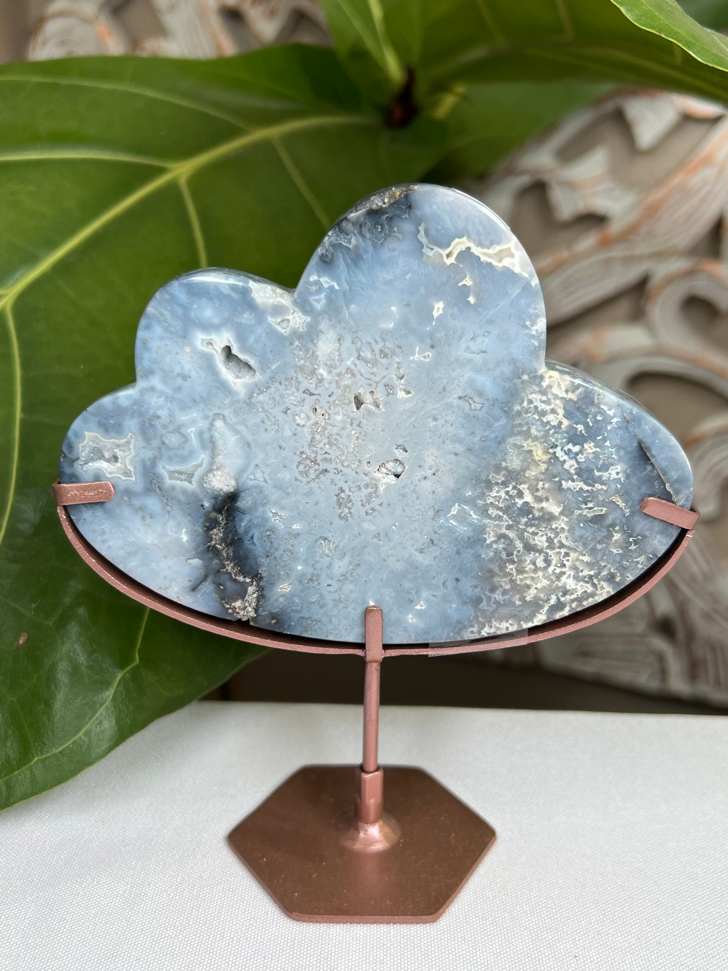 Blue plume agate cloud