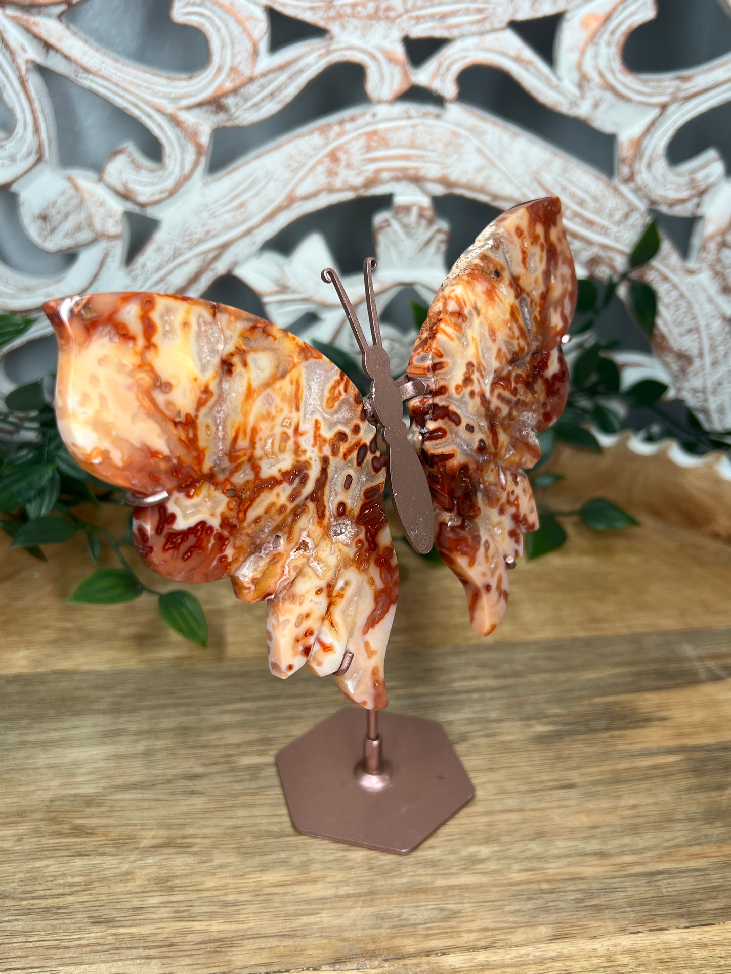 Pink Carnelian Wings