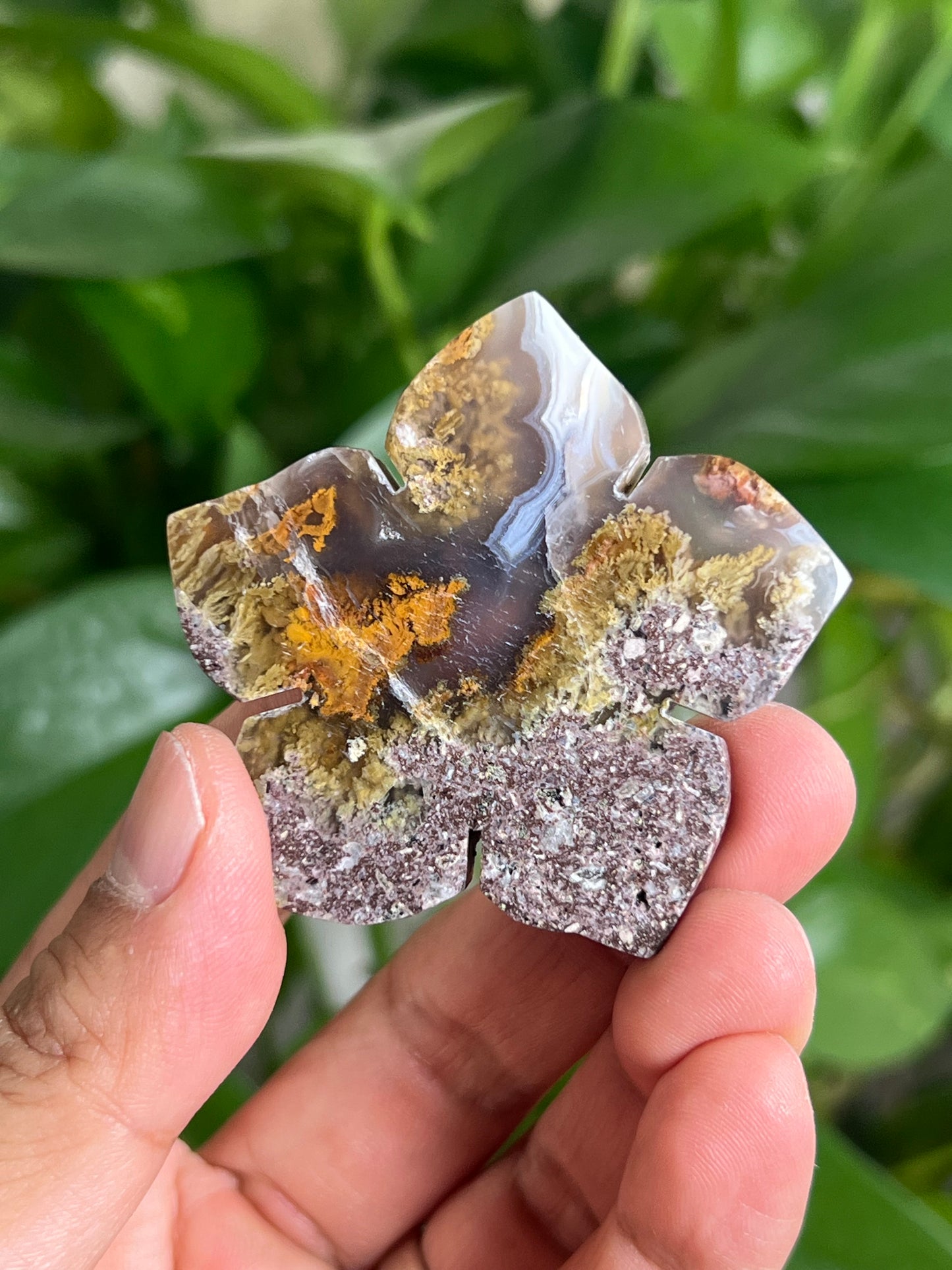Scenic Moss Agate Flower NG