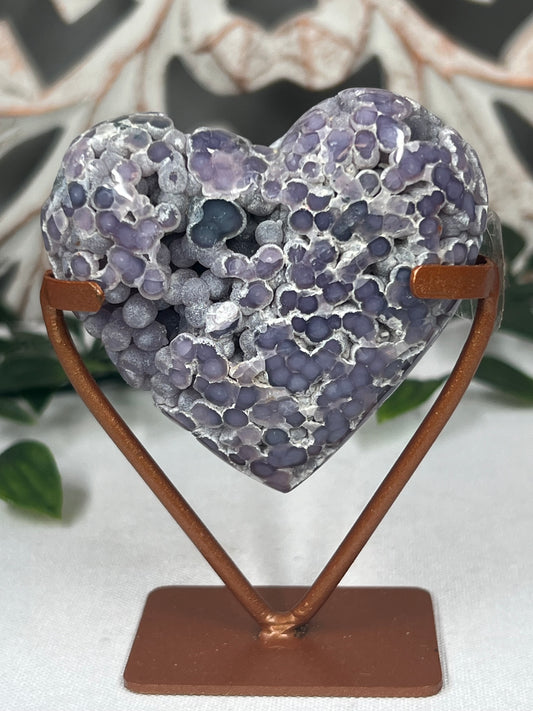 Grape Agate Heart