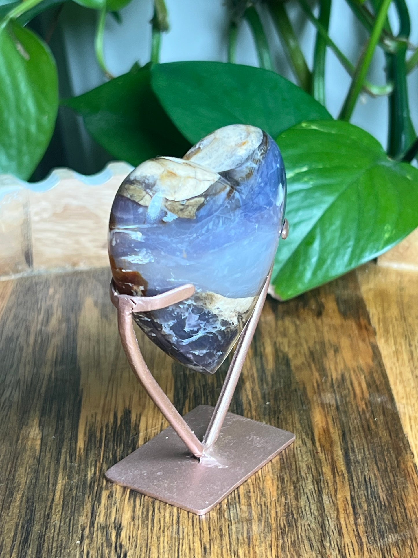 Purple Chalcedony Heart: PA