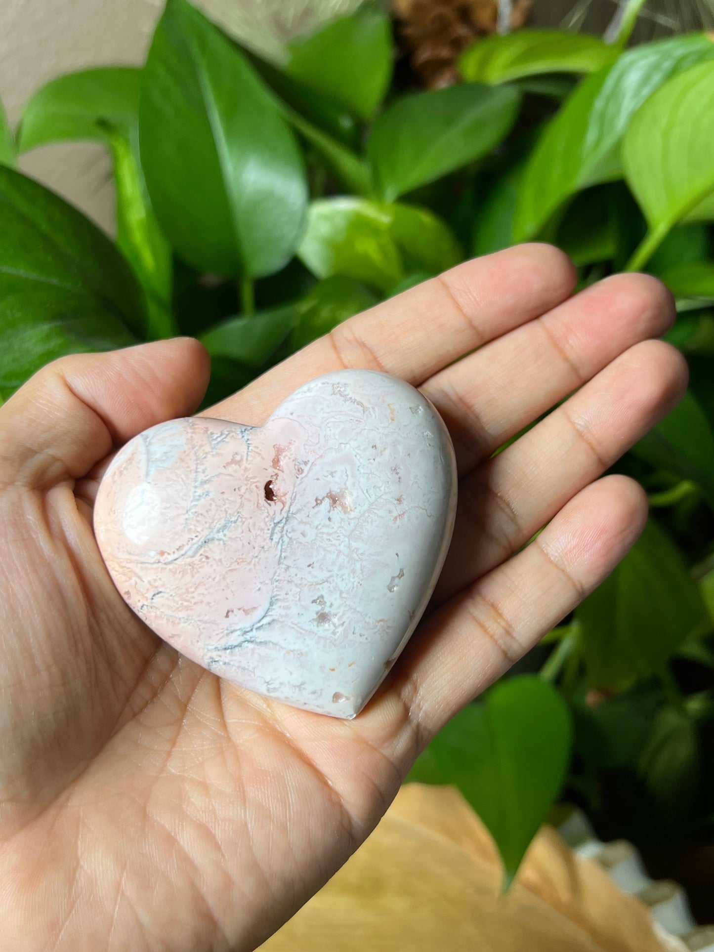 Pink Carnelian Heart