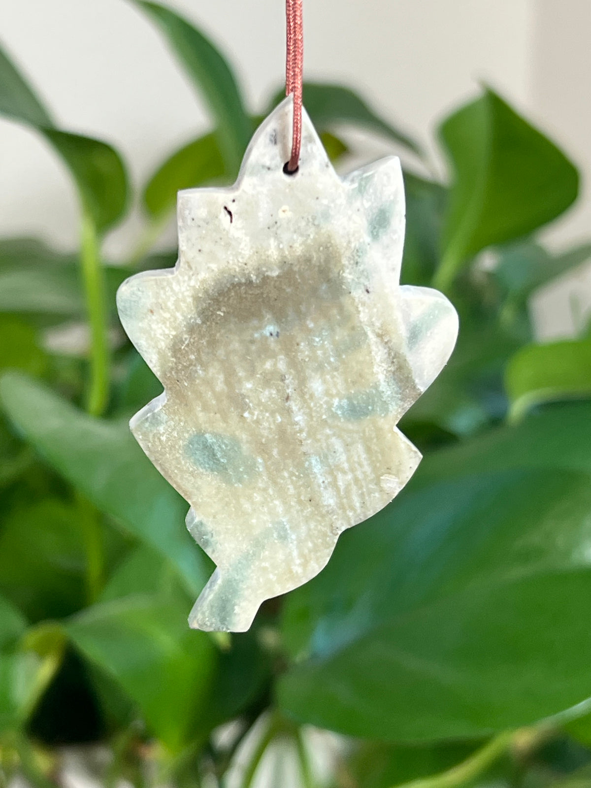 Blue Green Jasper Leaf Ornaments