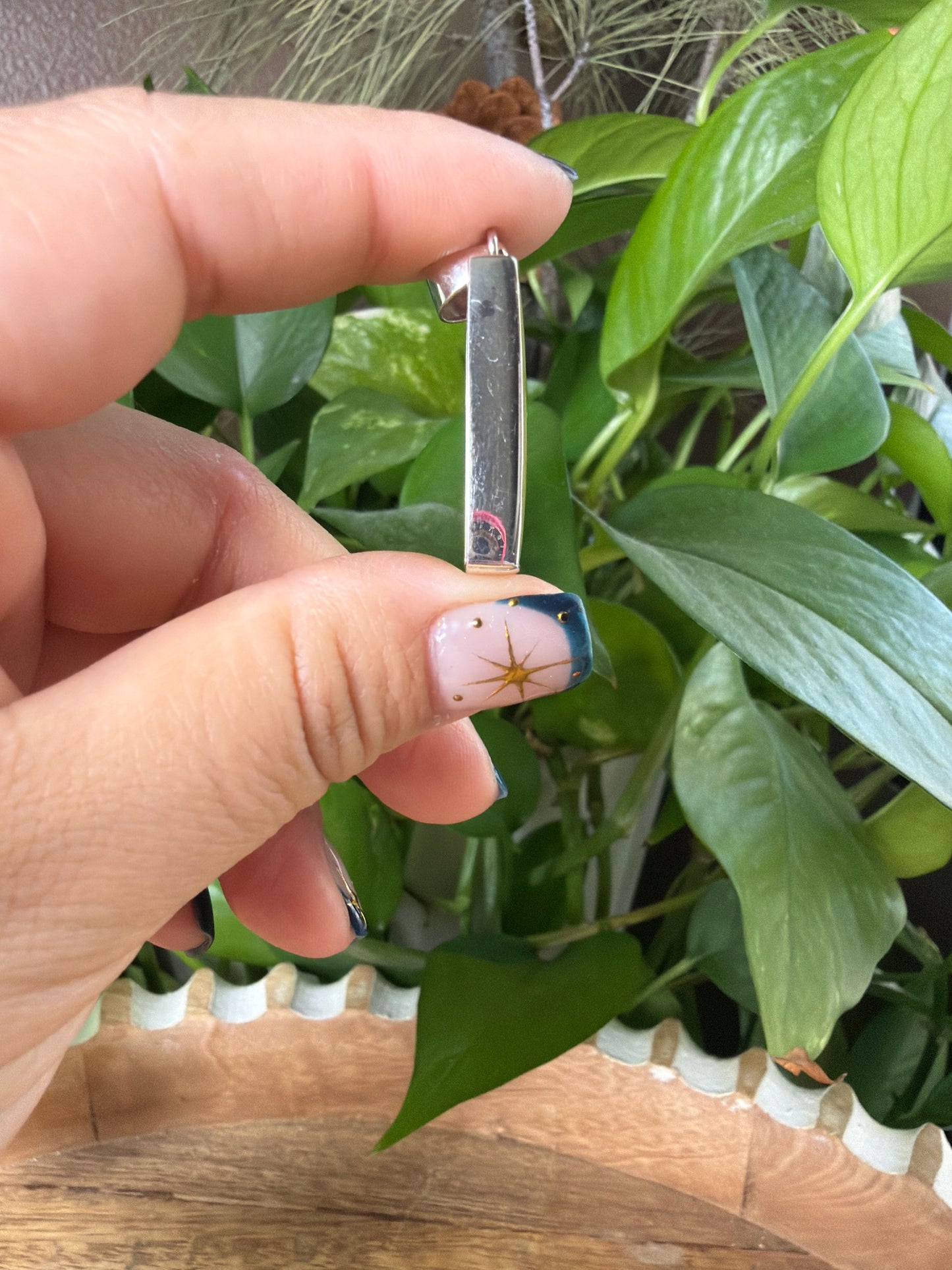 Idocrase Rectangular Pendant