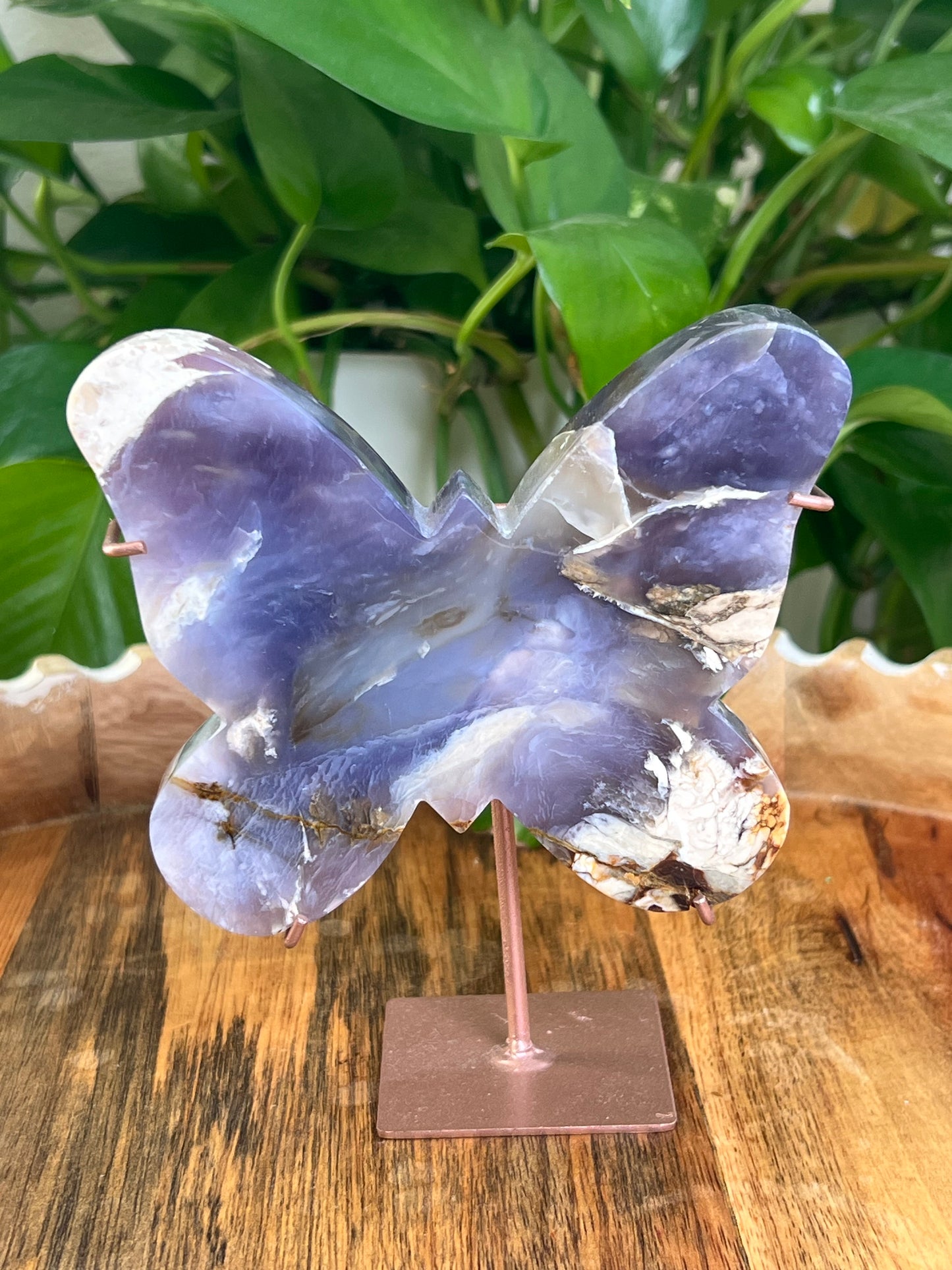 Purple Chalcedony Butterfly: MP