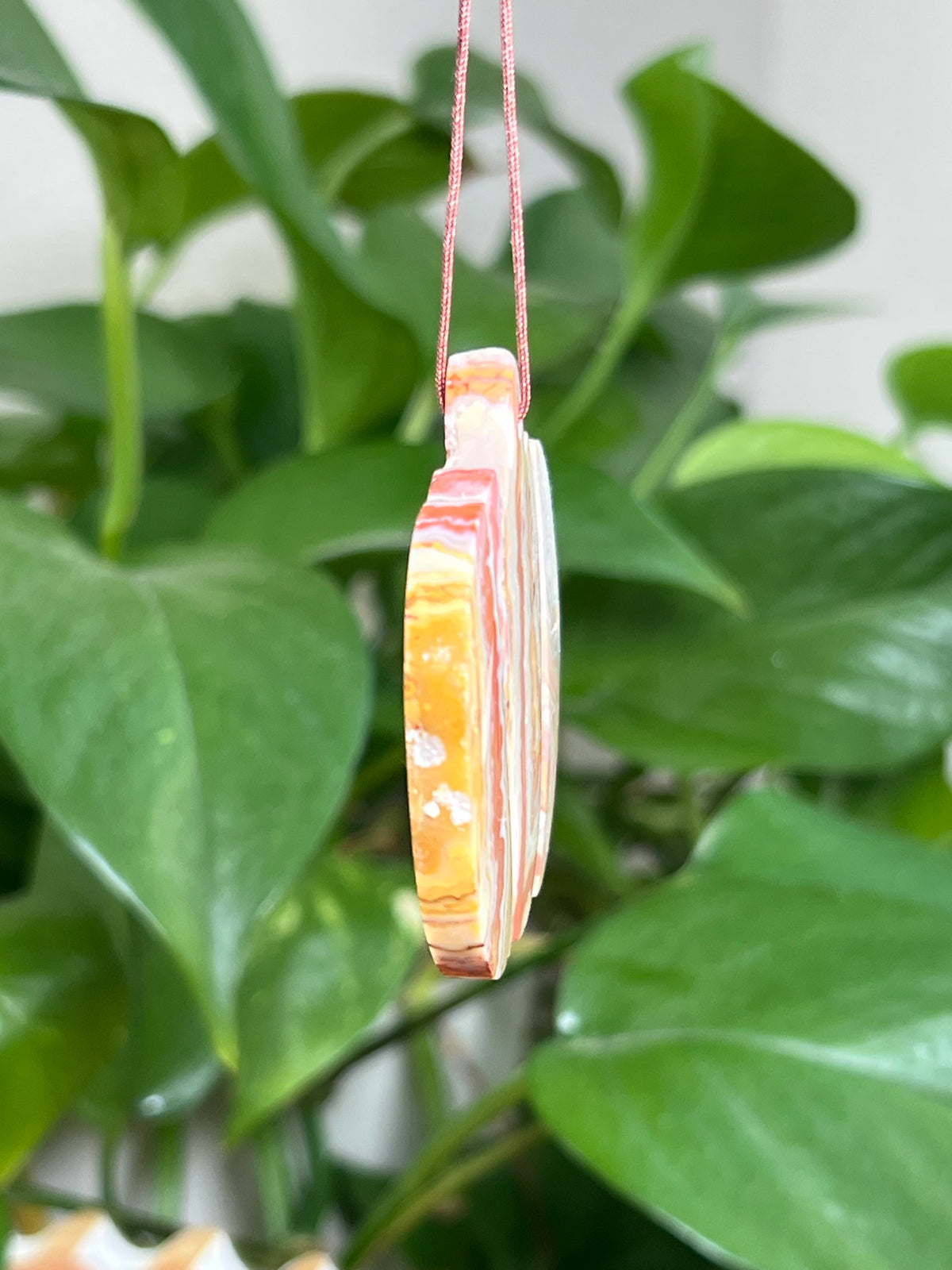 Crazy Lace Agate Ornament Pumpkin: PQ