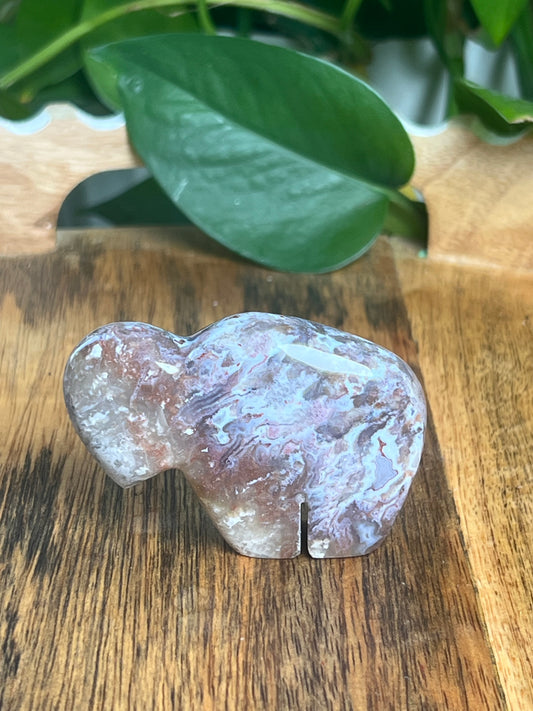 Sumatra Plume Agate Mini Buffalo: DF
