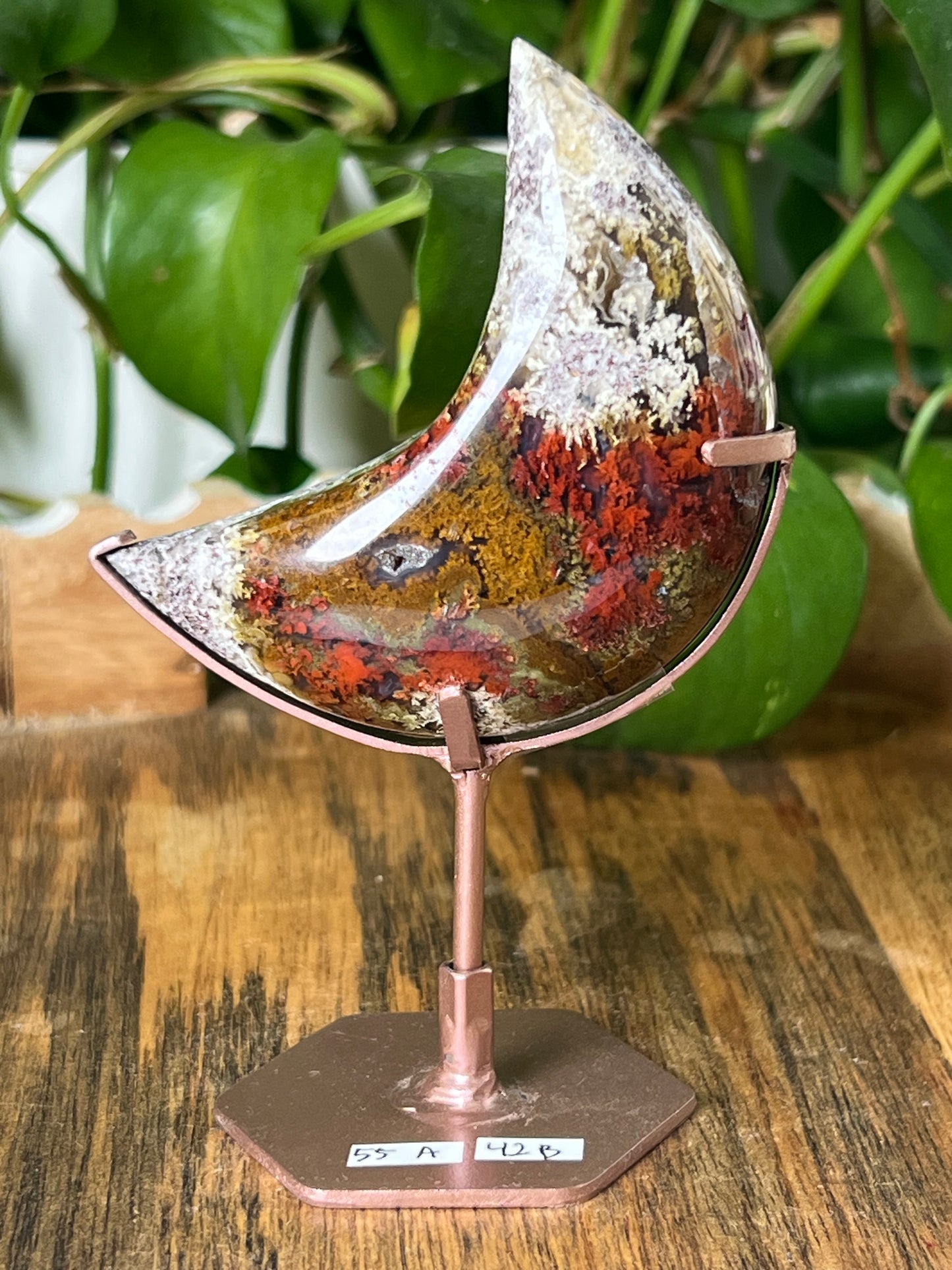 Scenic Moss Agate Moon