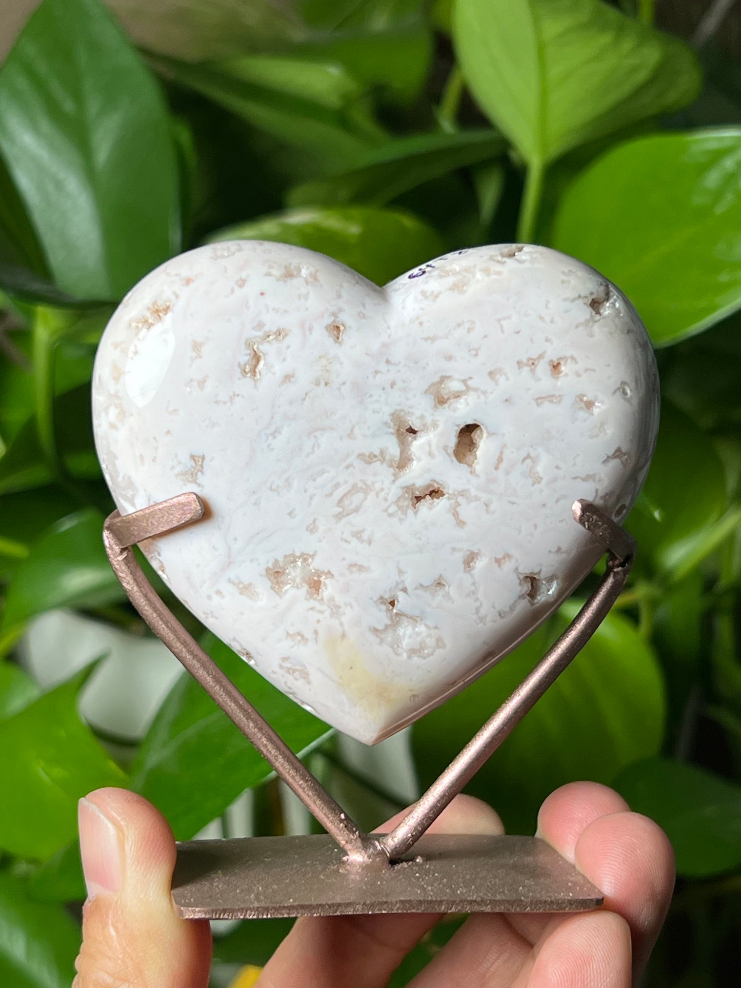 Pink Carnelian Heart