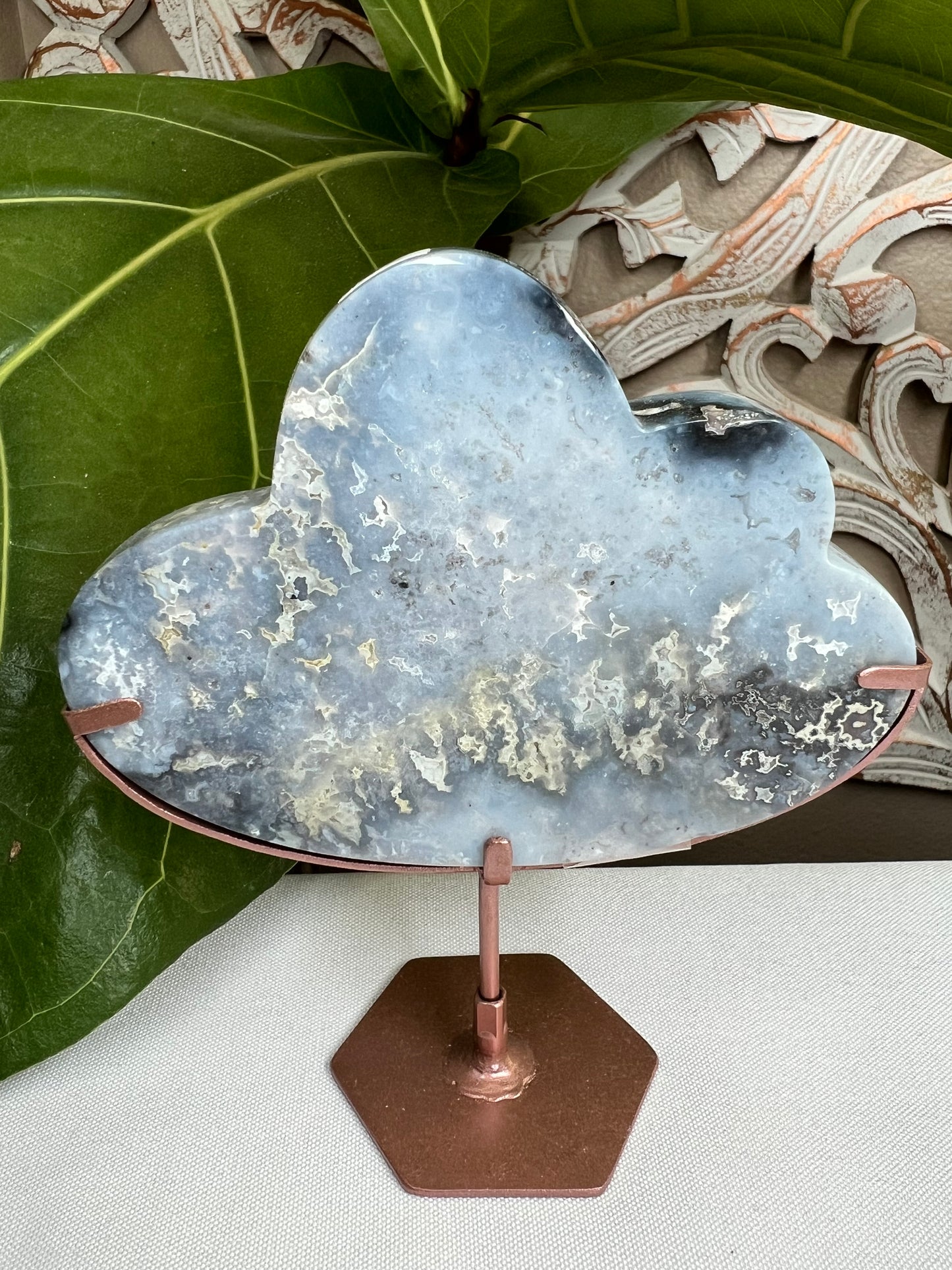 Blue plume agate cloud
