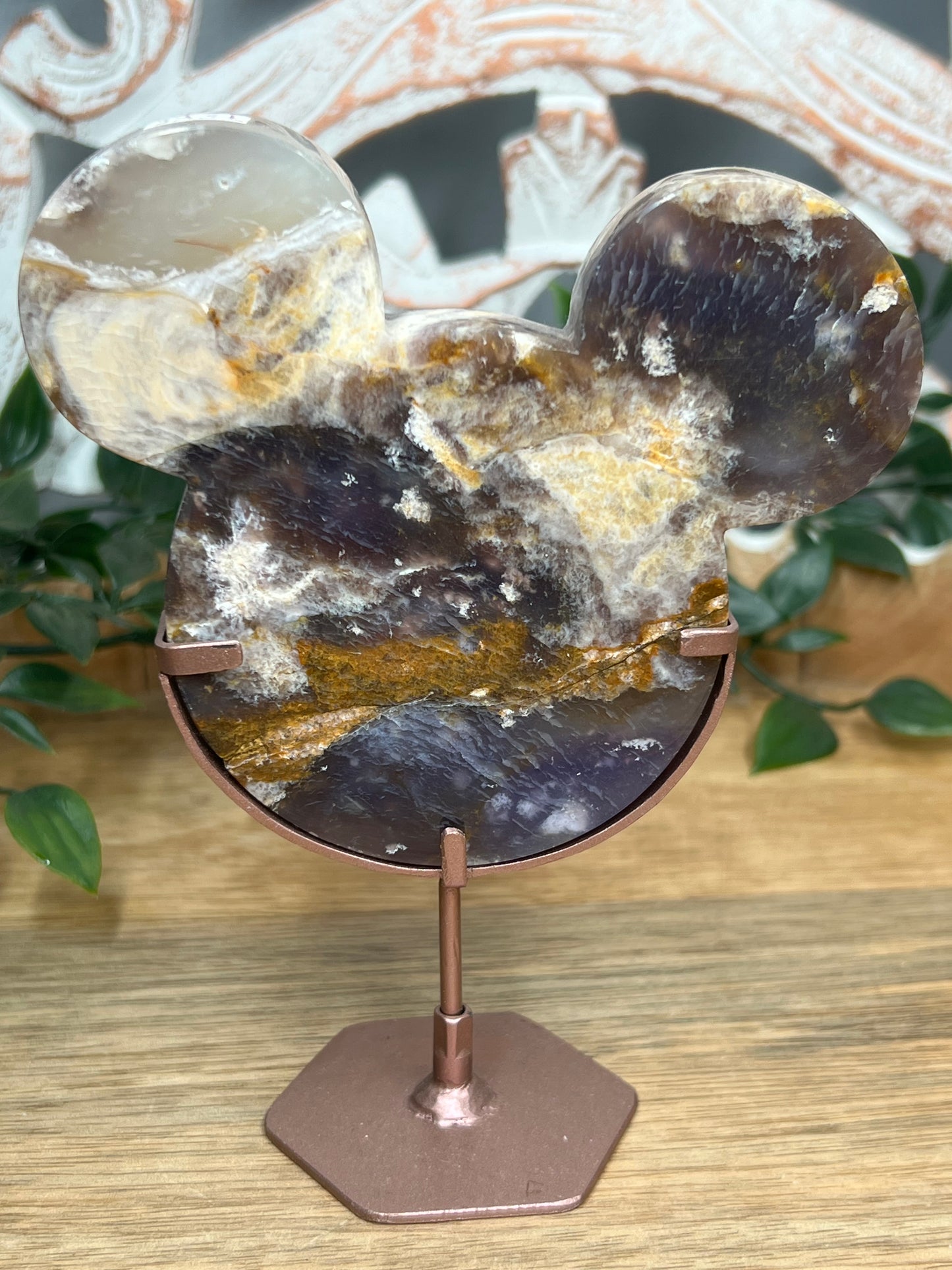 Purple Chalcedony Head