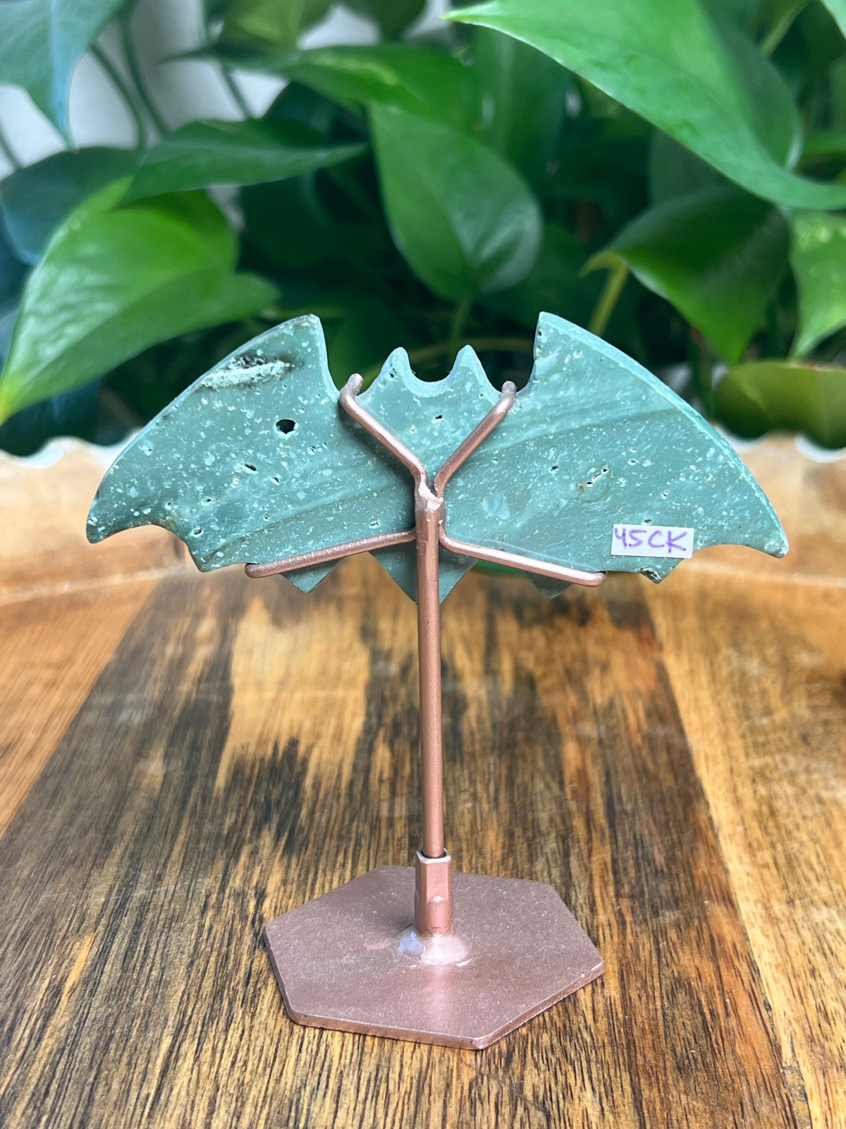 Blue Green Jasper Bat: CK