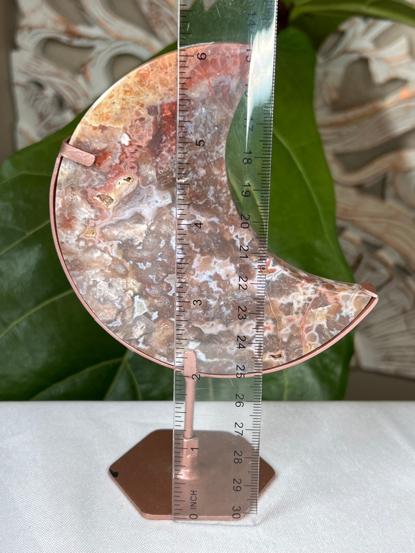 Sumatra Plume Agate Moon