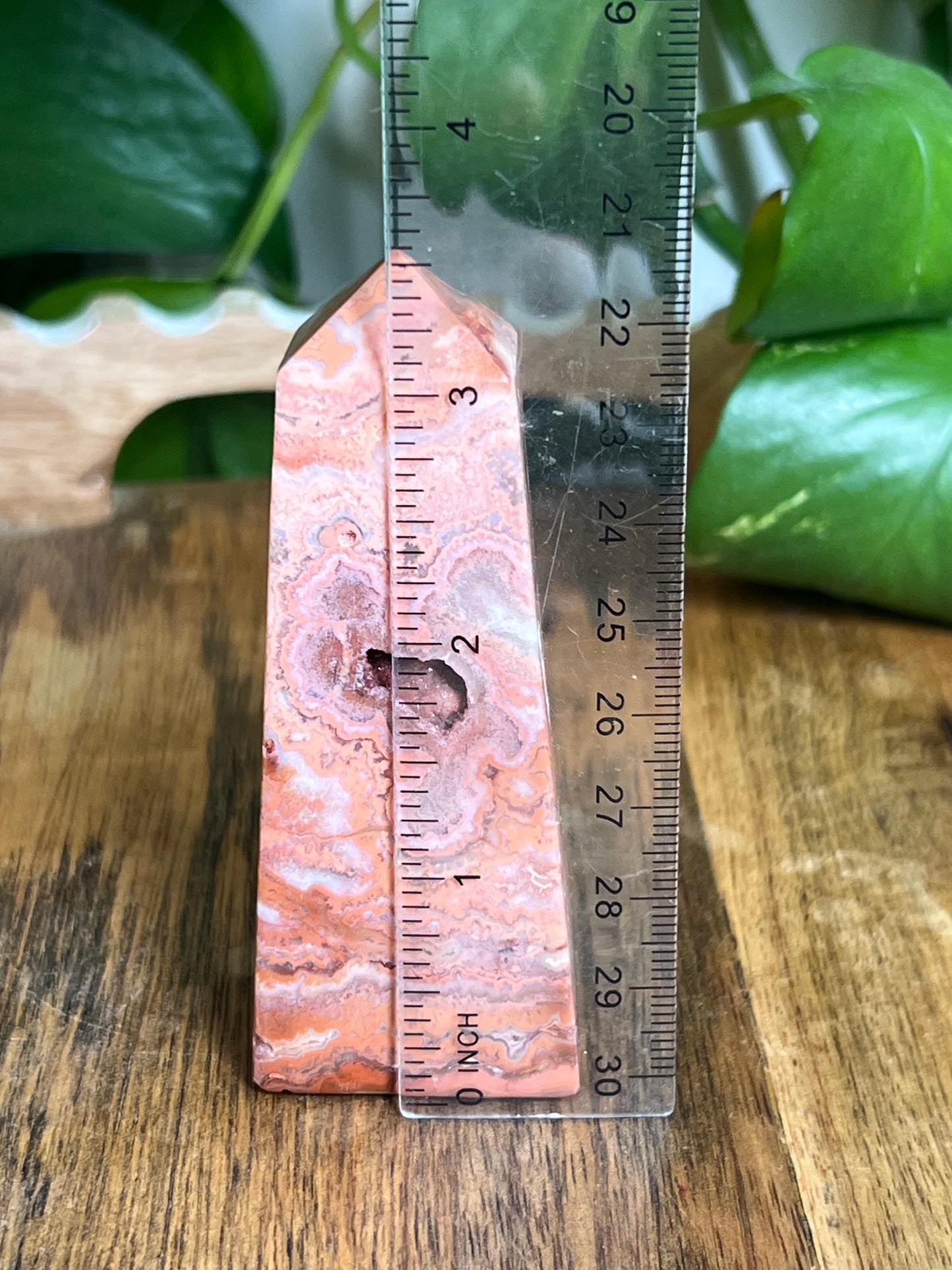 Pink Crazy Lace Agate Tower