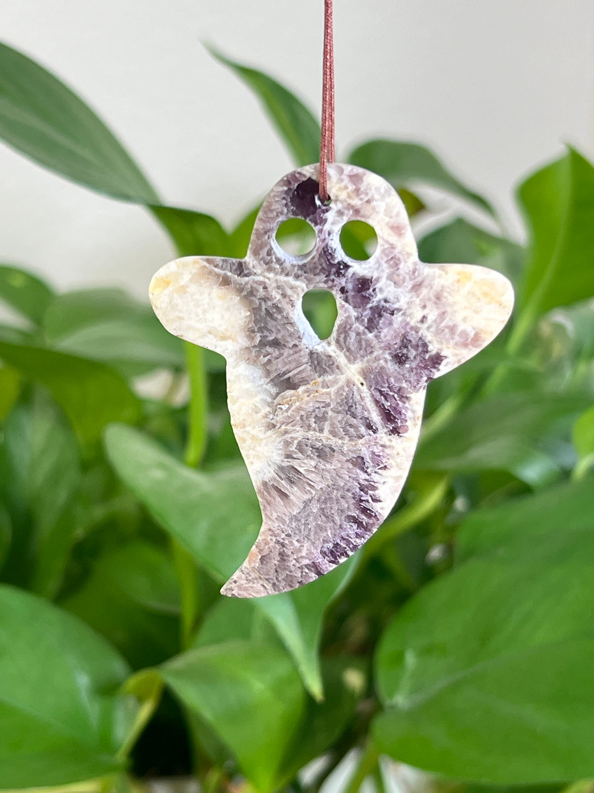 Indonesian Amethyst Ghost Ornaments