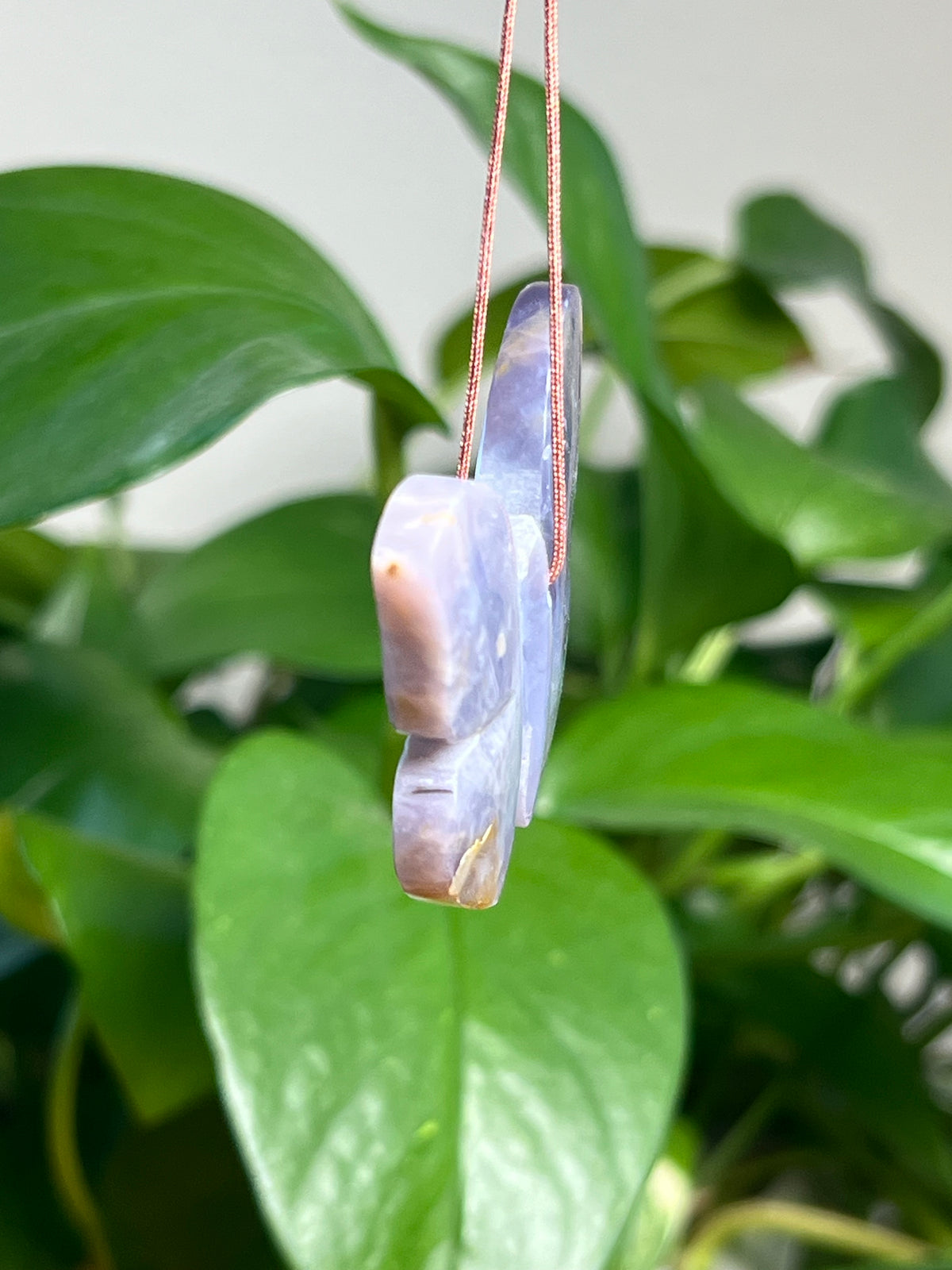 Purple Chalcedony Ornament Butterfly: S