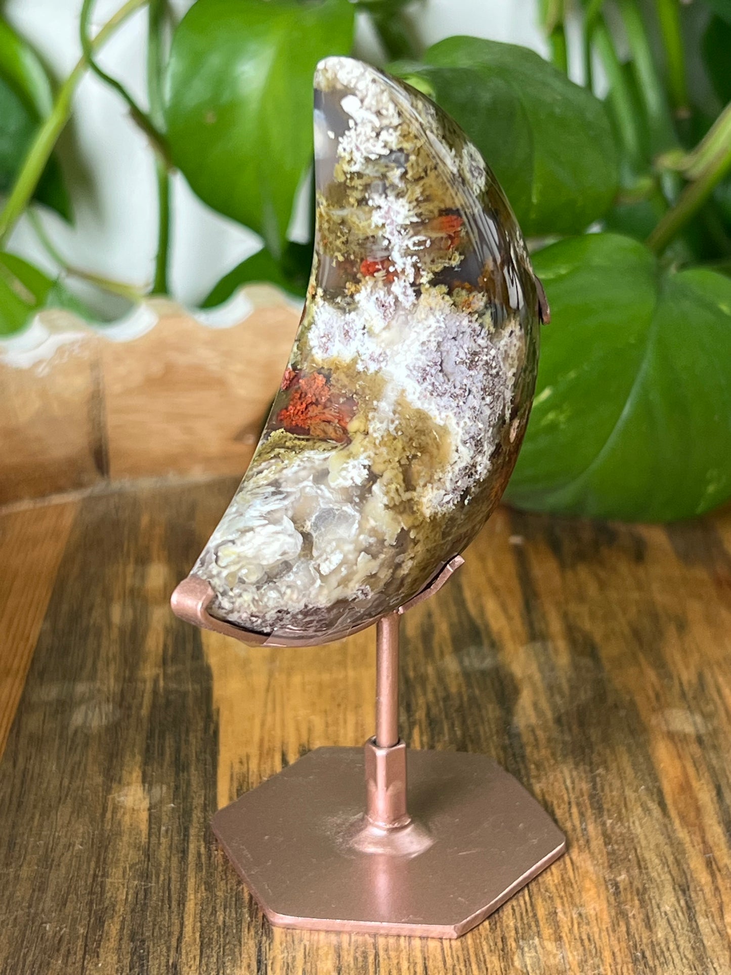 Scenic Moss Agate Moon