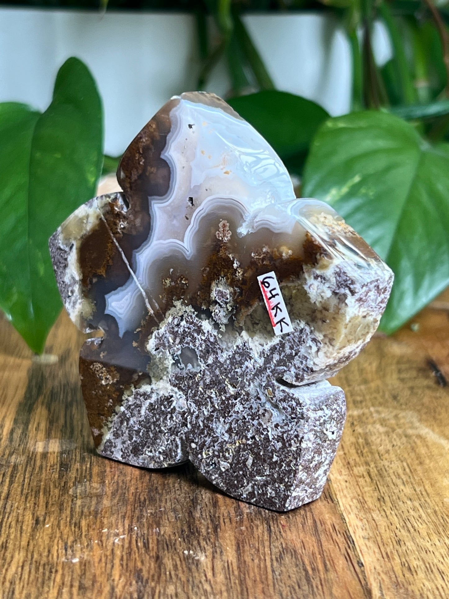 Scenic Moss Agate Flower KK